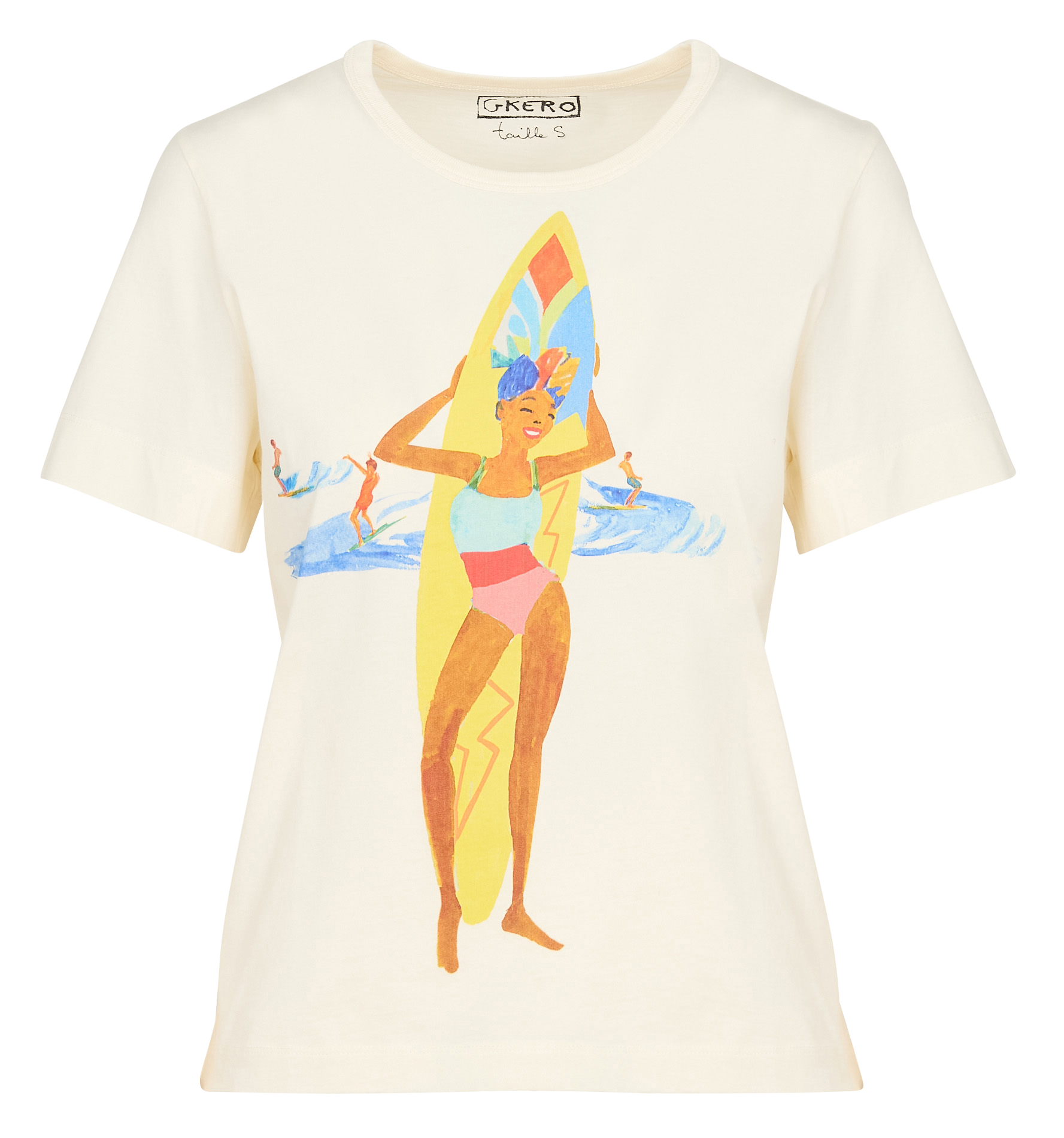 Printed organic cotton T-shirt G.KERO Multicolored