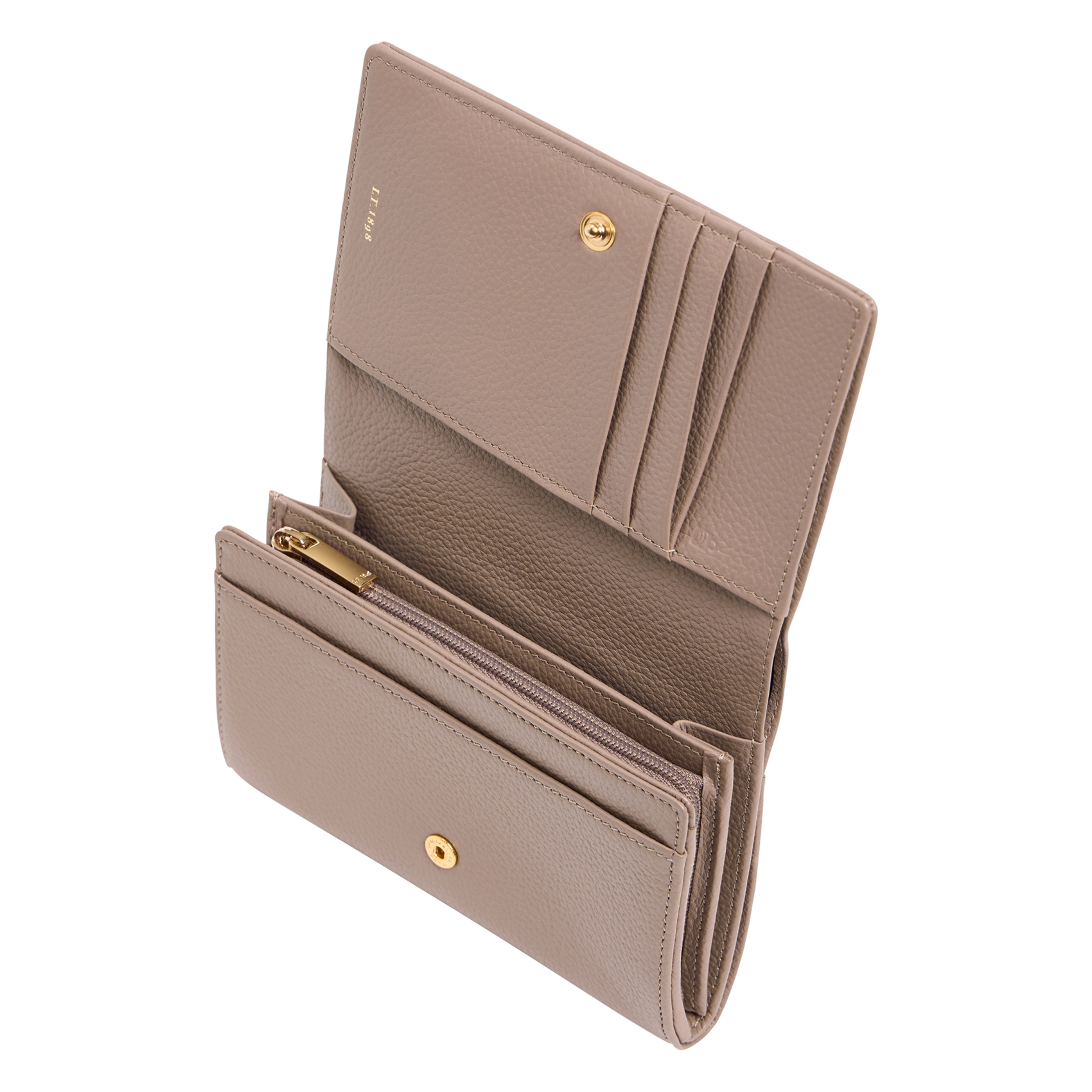 Portefeuille en cuir  LE TANNEUR Gris