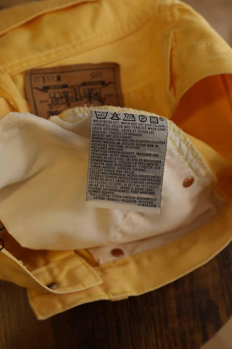 Cotton skinny jeans LEVI'S - Seconde main Yellow