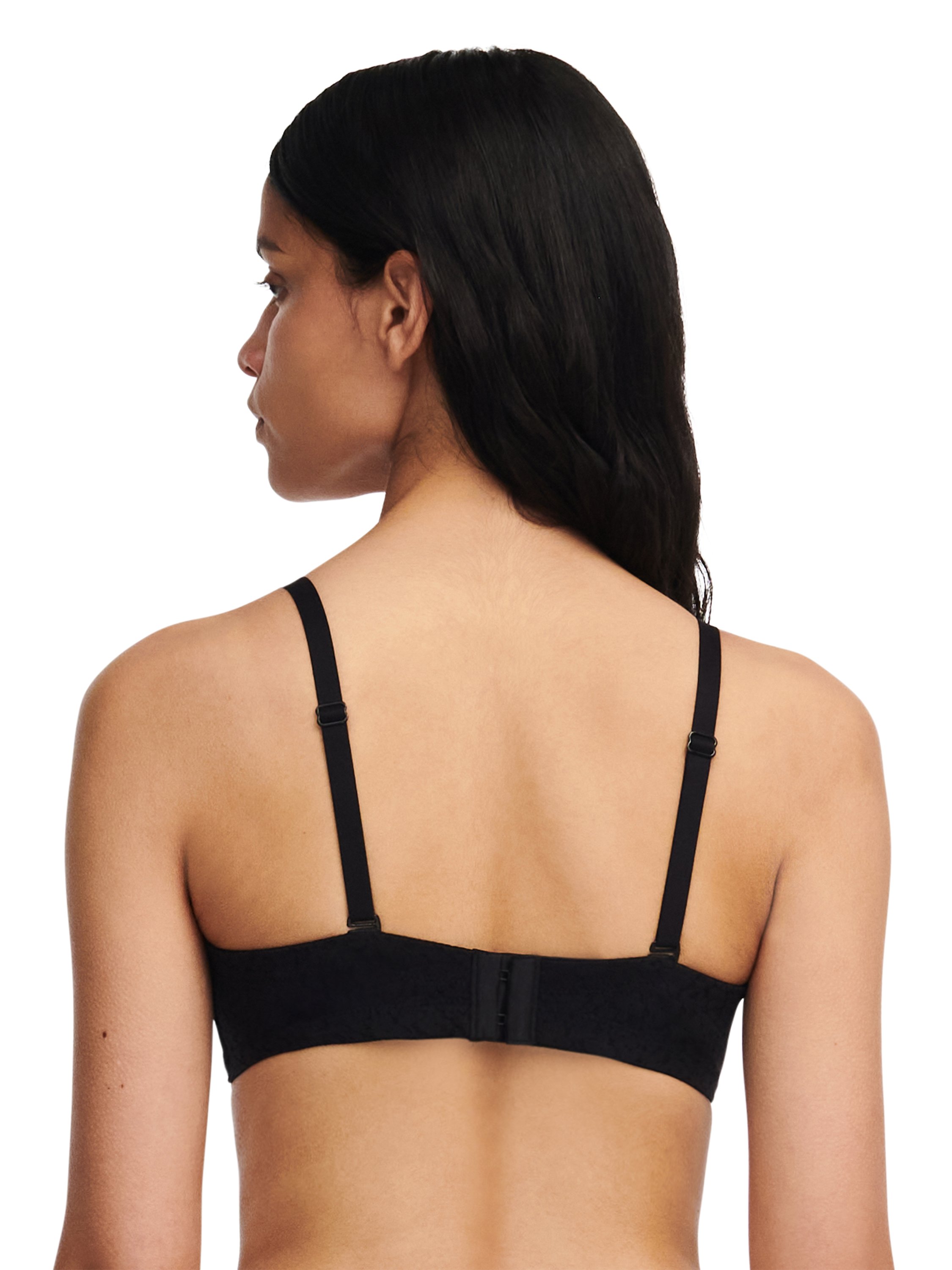 Bandeau bra with cups and removable straps | Black CHANTELLE Women