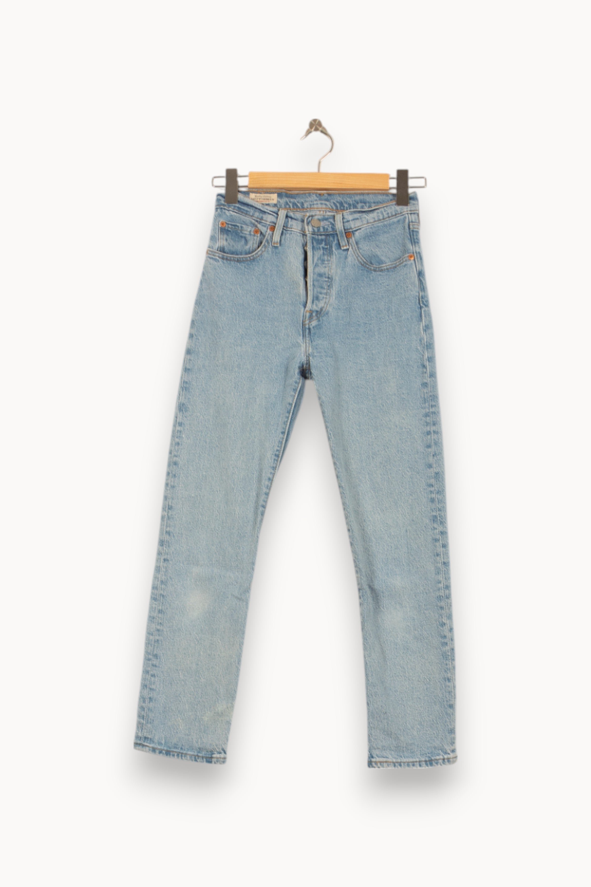 Cropped slim jeans with studs LEVI'S - Seconde main Blue