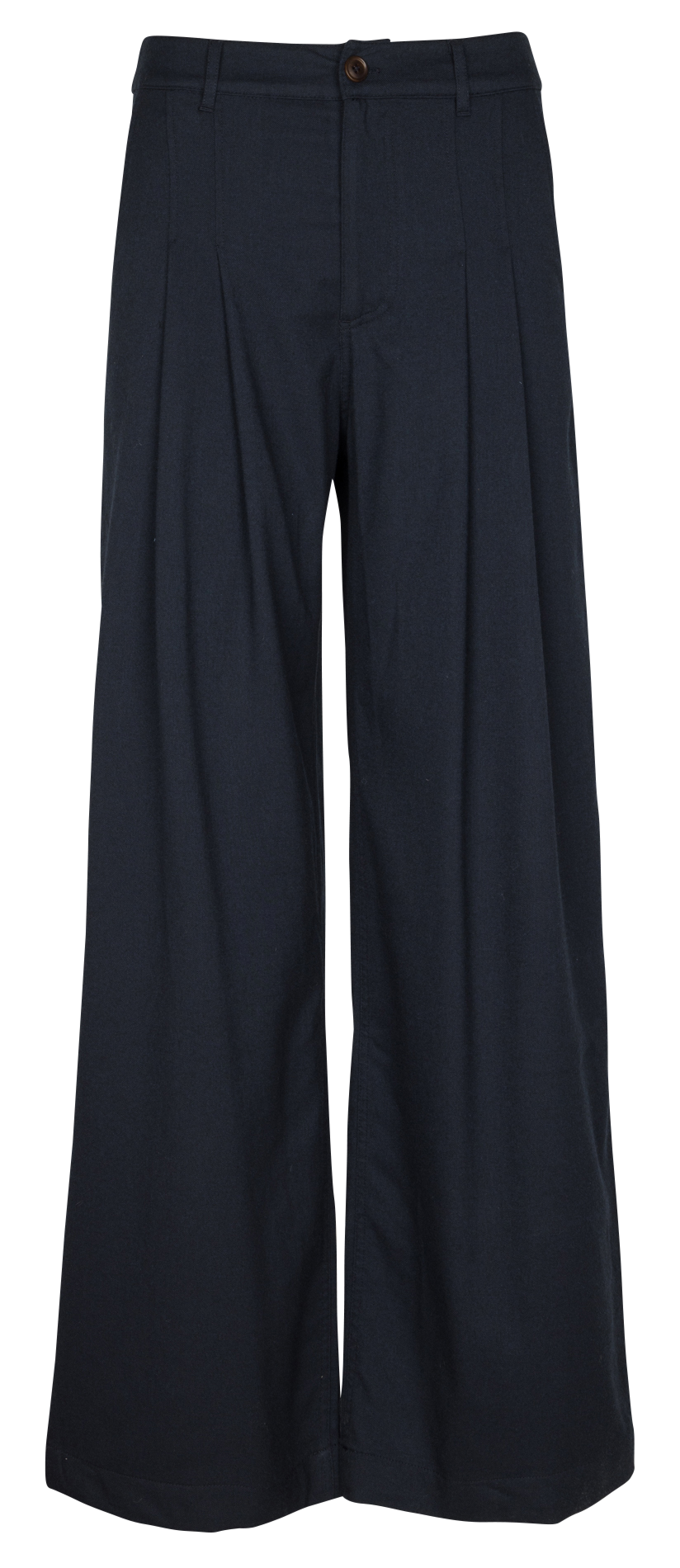 Bandplooibroek met hoge taille BELLEROSE Blauw