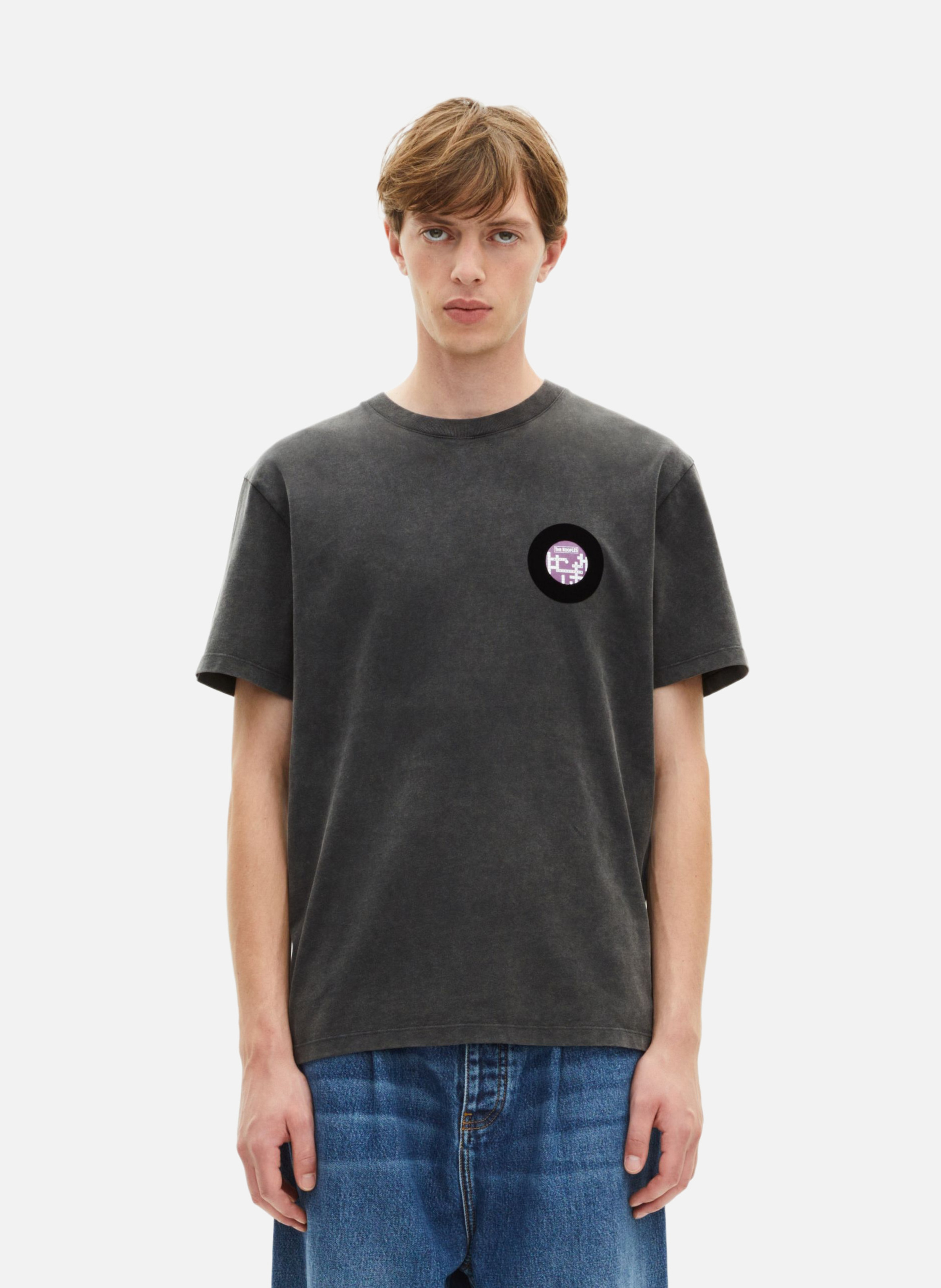 T-shirt with vinyl flocking THE KOOPLES Black