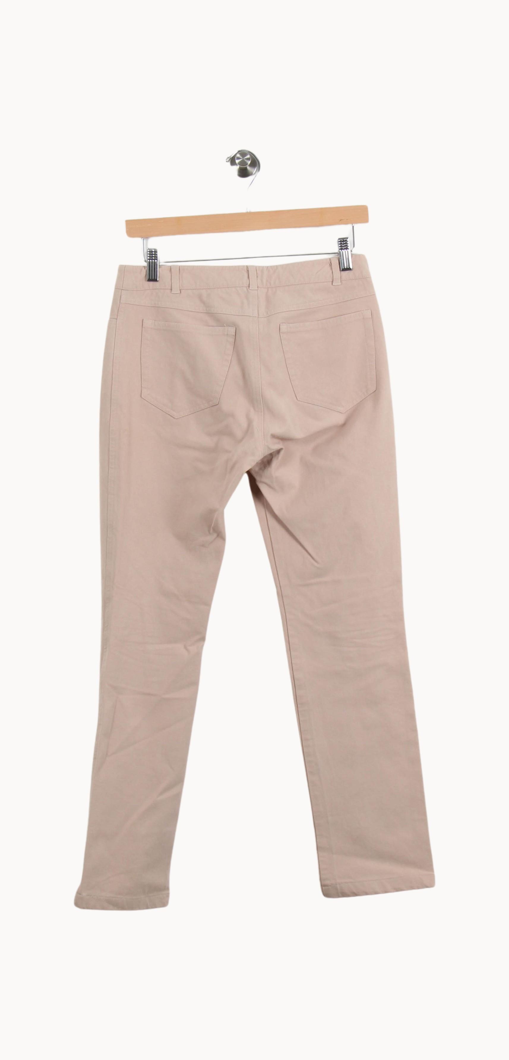 Cropped slim jeans with studs JOSEPH - Seconde Main Beige