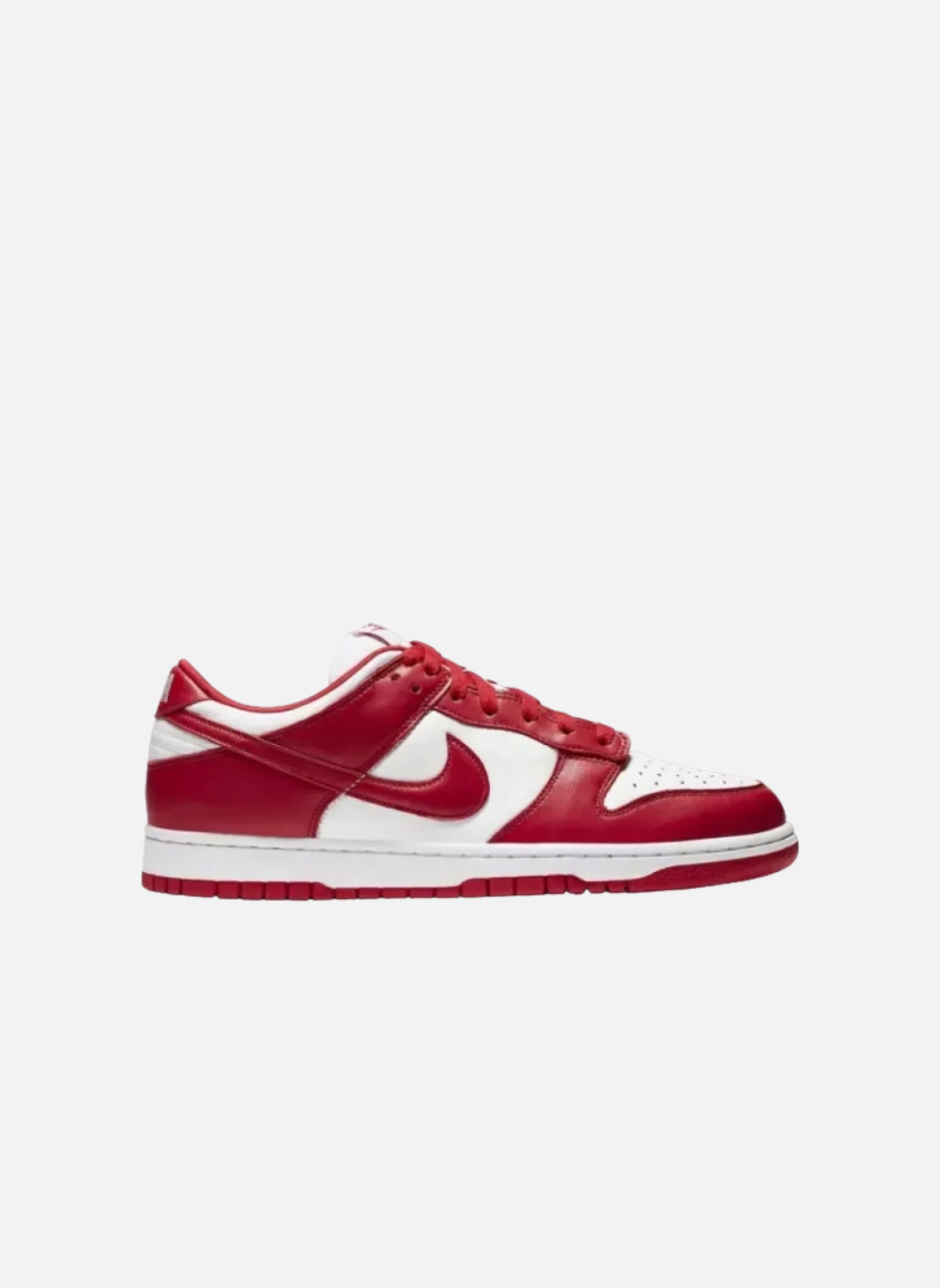 High-top leather sneakers NIKE Red