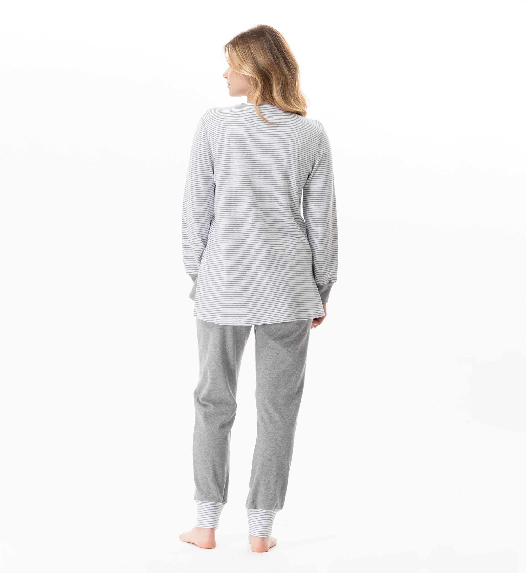 Cotton pajama top LE CHAT Grey