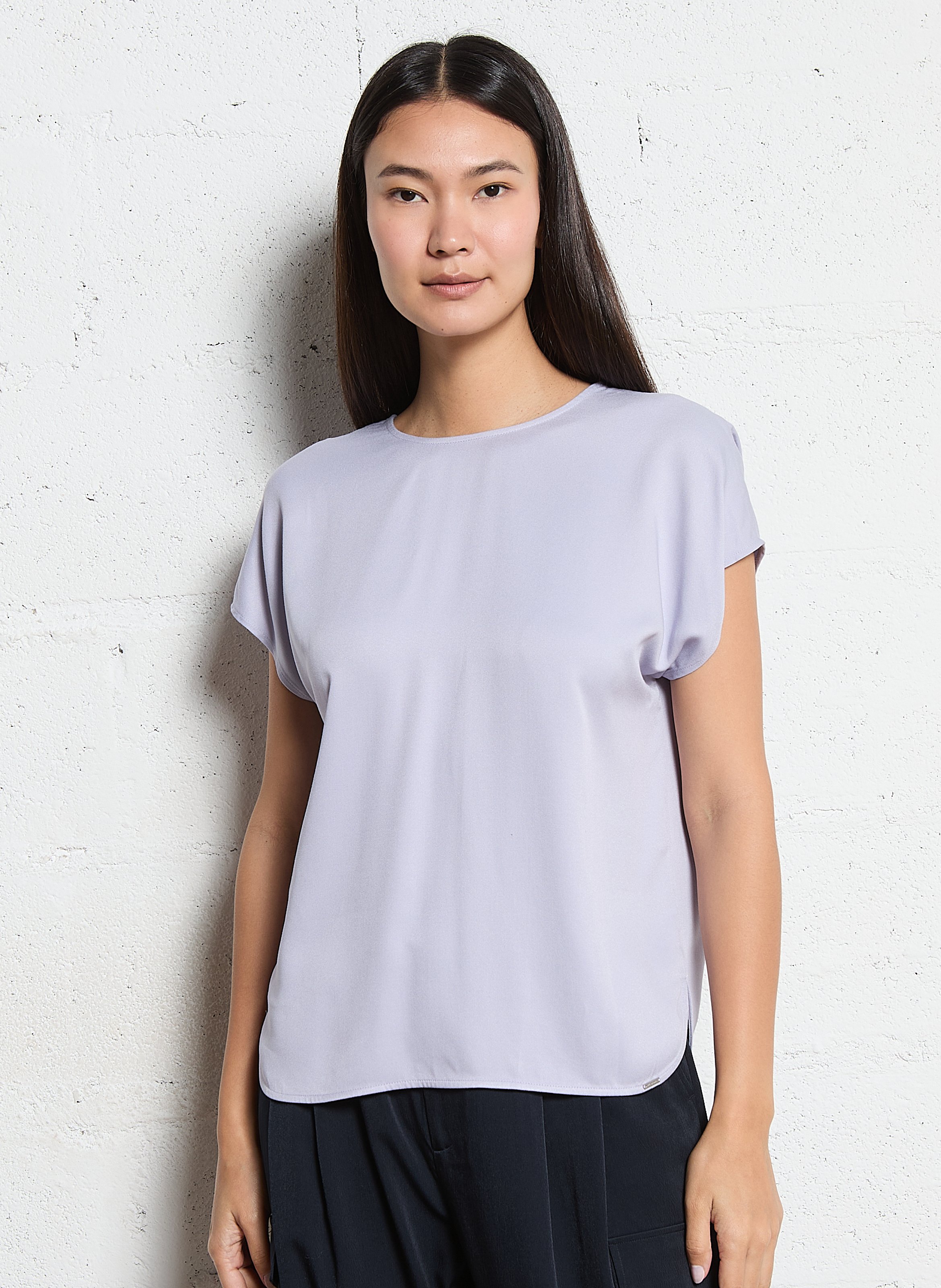 Loose-fit V-neck top IKKS Purple