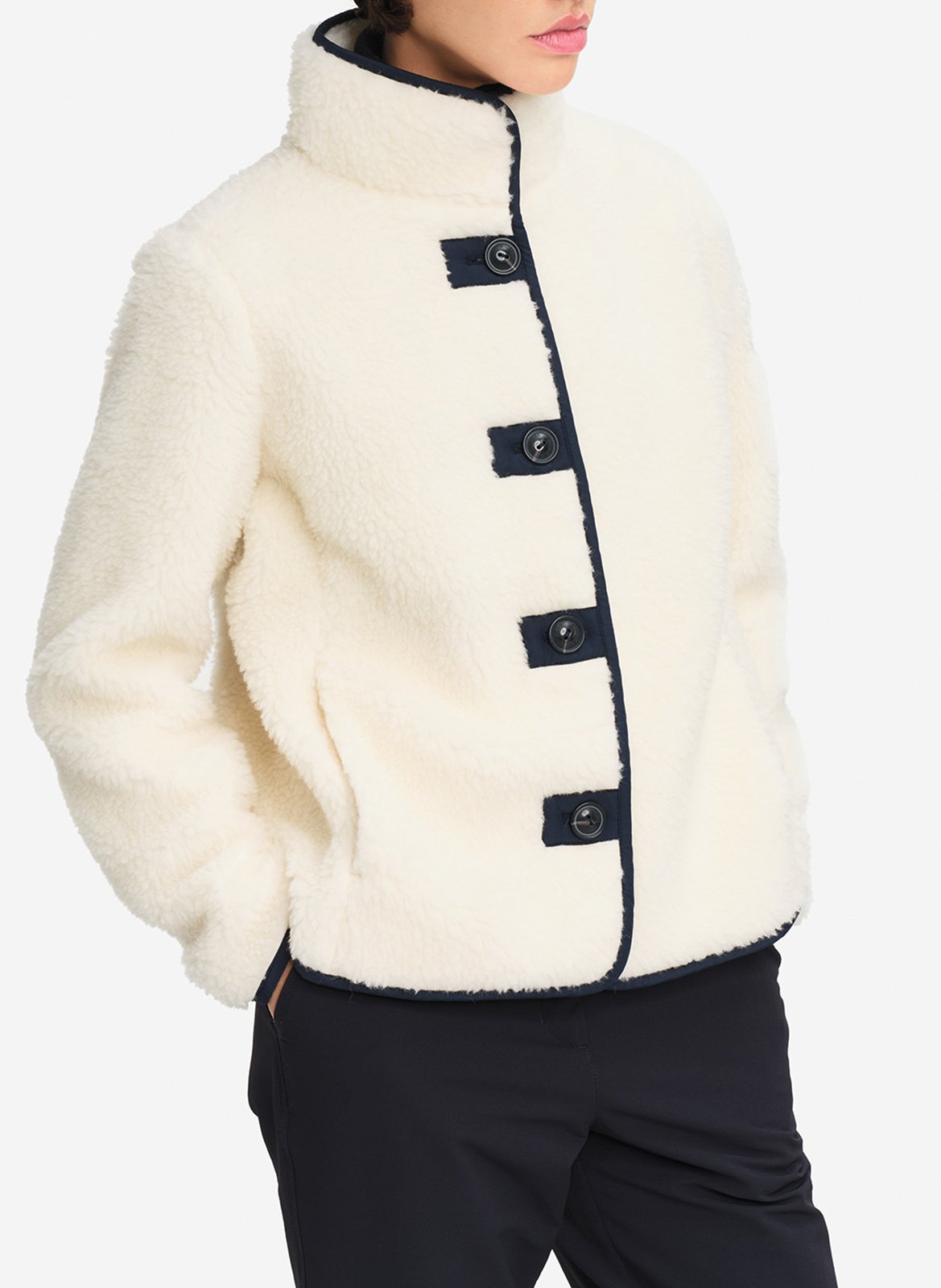 High-neck jacket AIGLE White