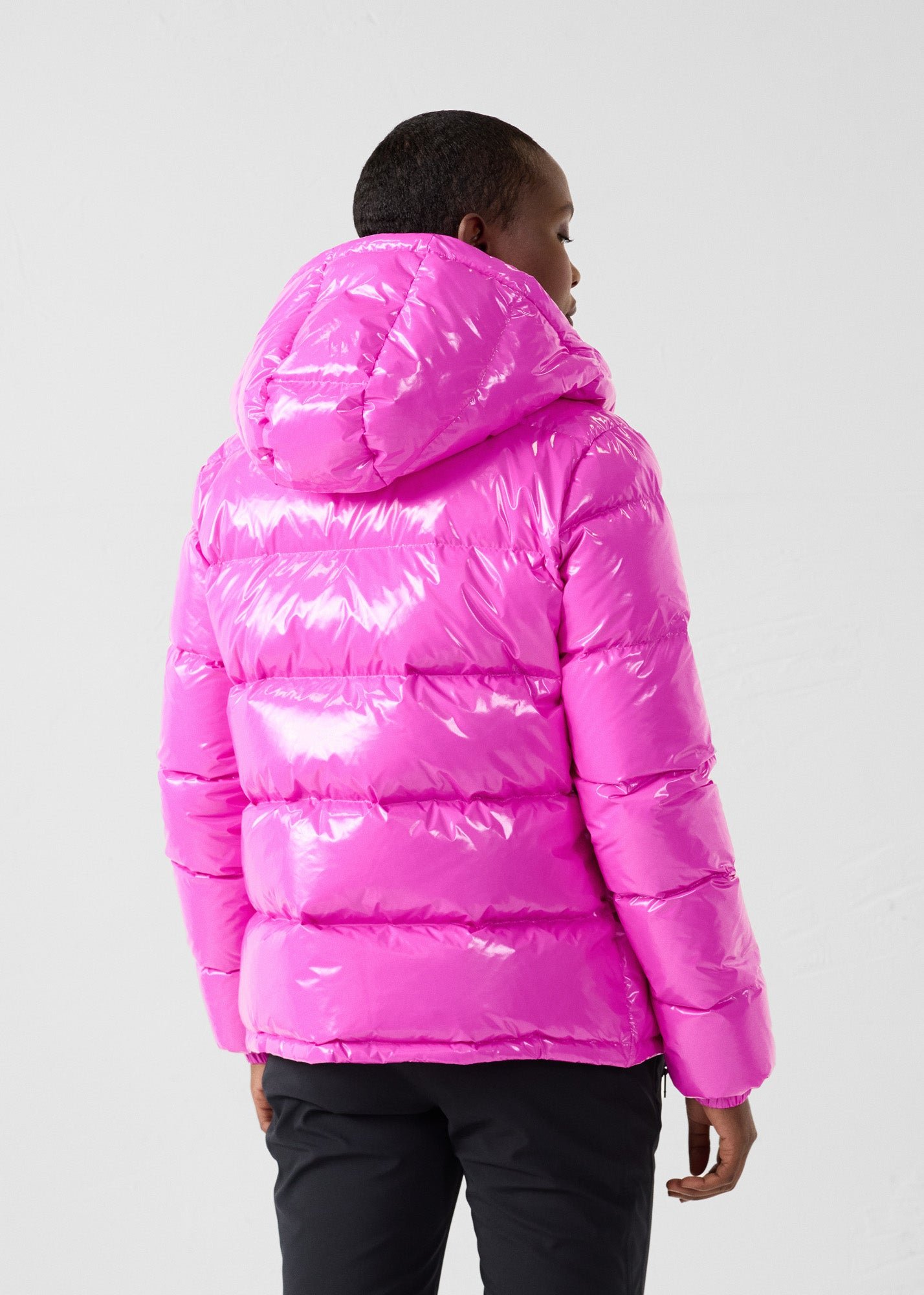Prague Laquered Extreme Cold Puffer Coat JOTT Pink