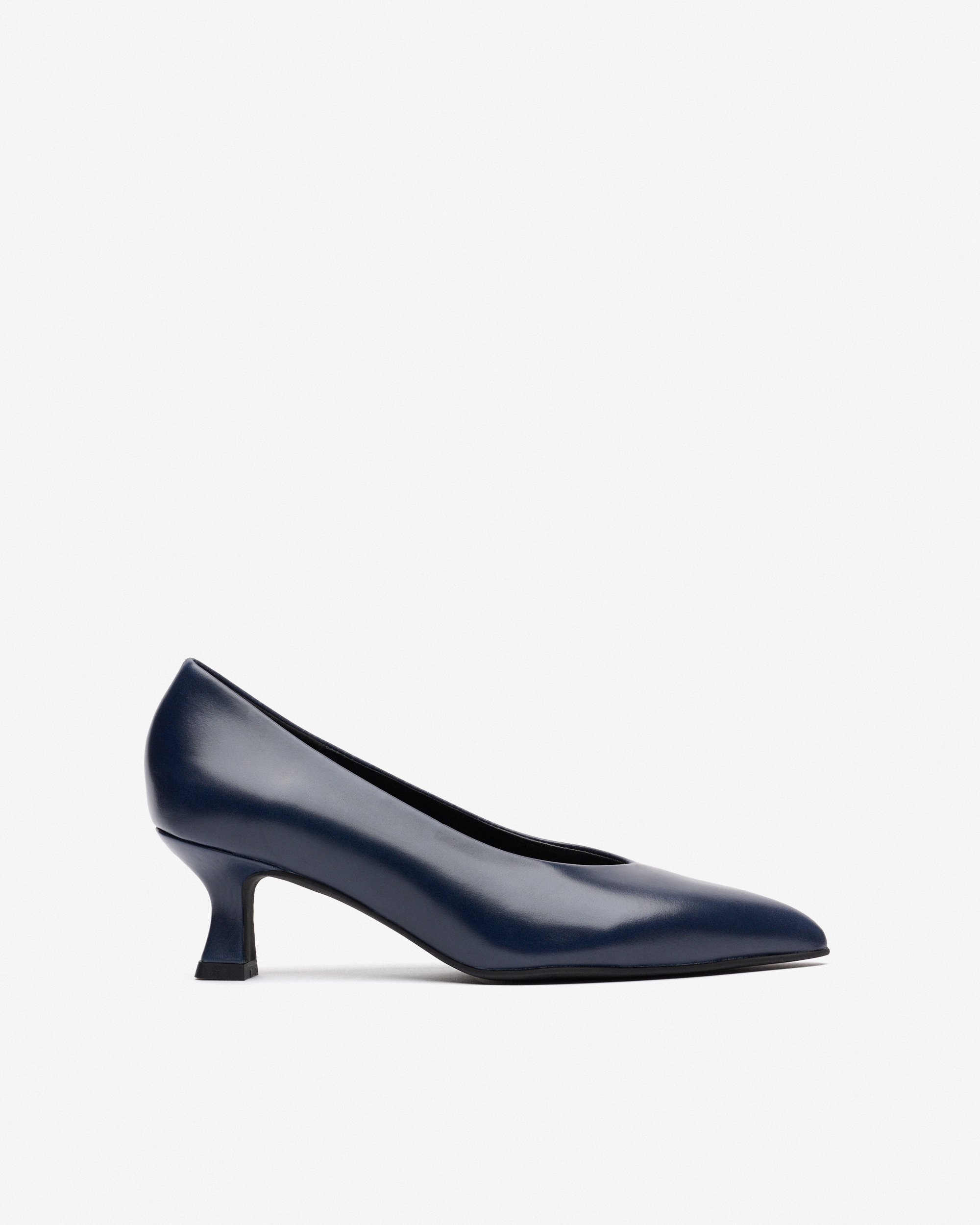 Escarpins en cuir bleu marine PEDRO MIRALLES Bleu