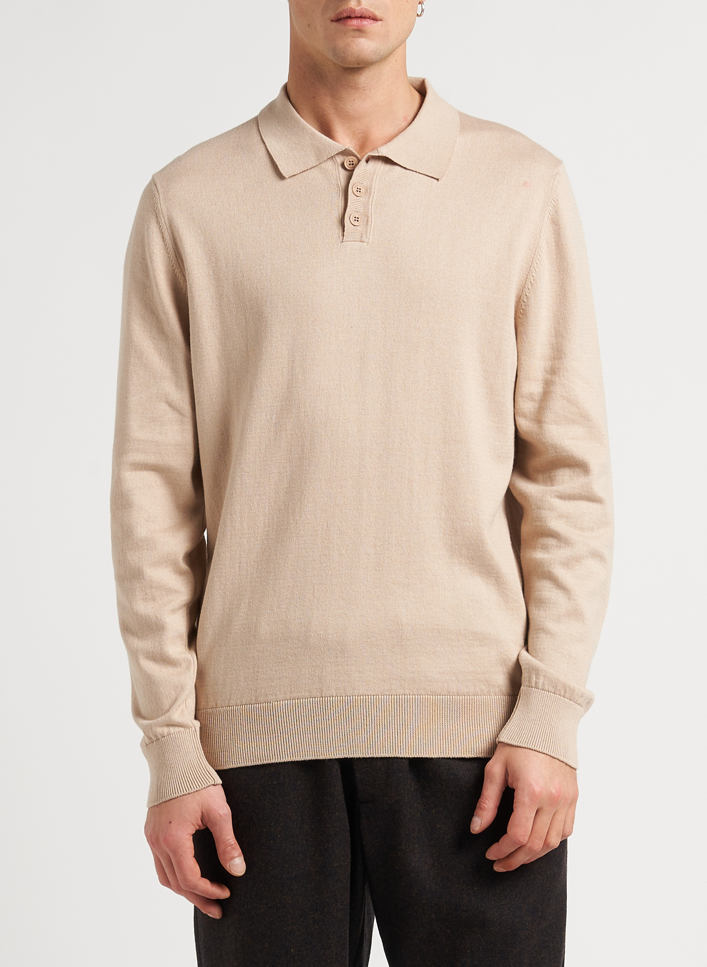 Polo en coton THINKING MU Beige