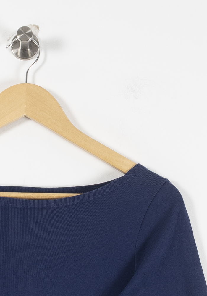 Tommy Badge T-shirt AGNES B. - Seconde Main Blue