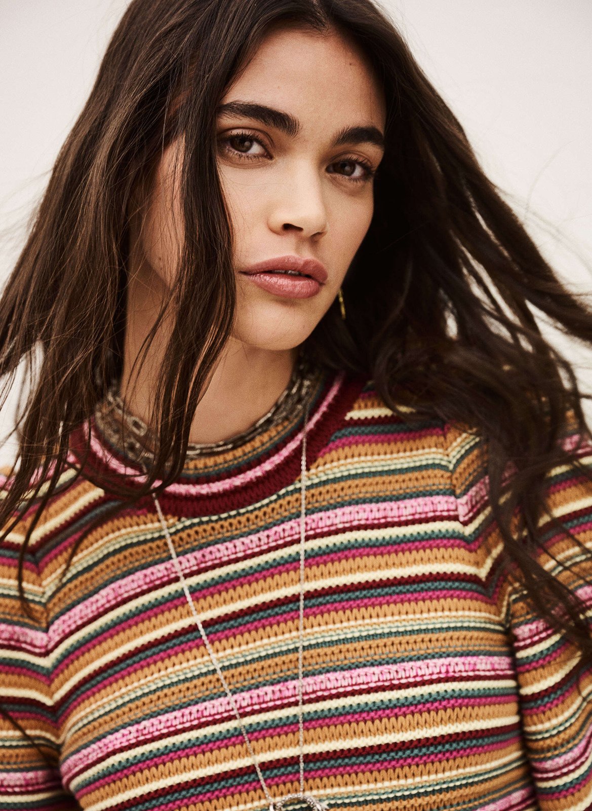 Pull col rond en coton BA&SH Prune