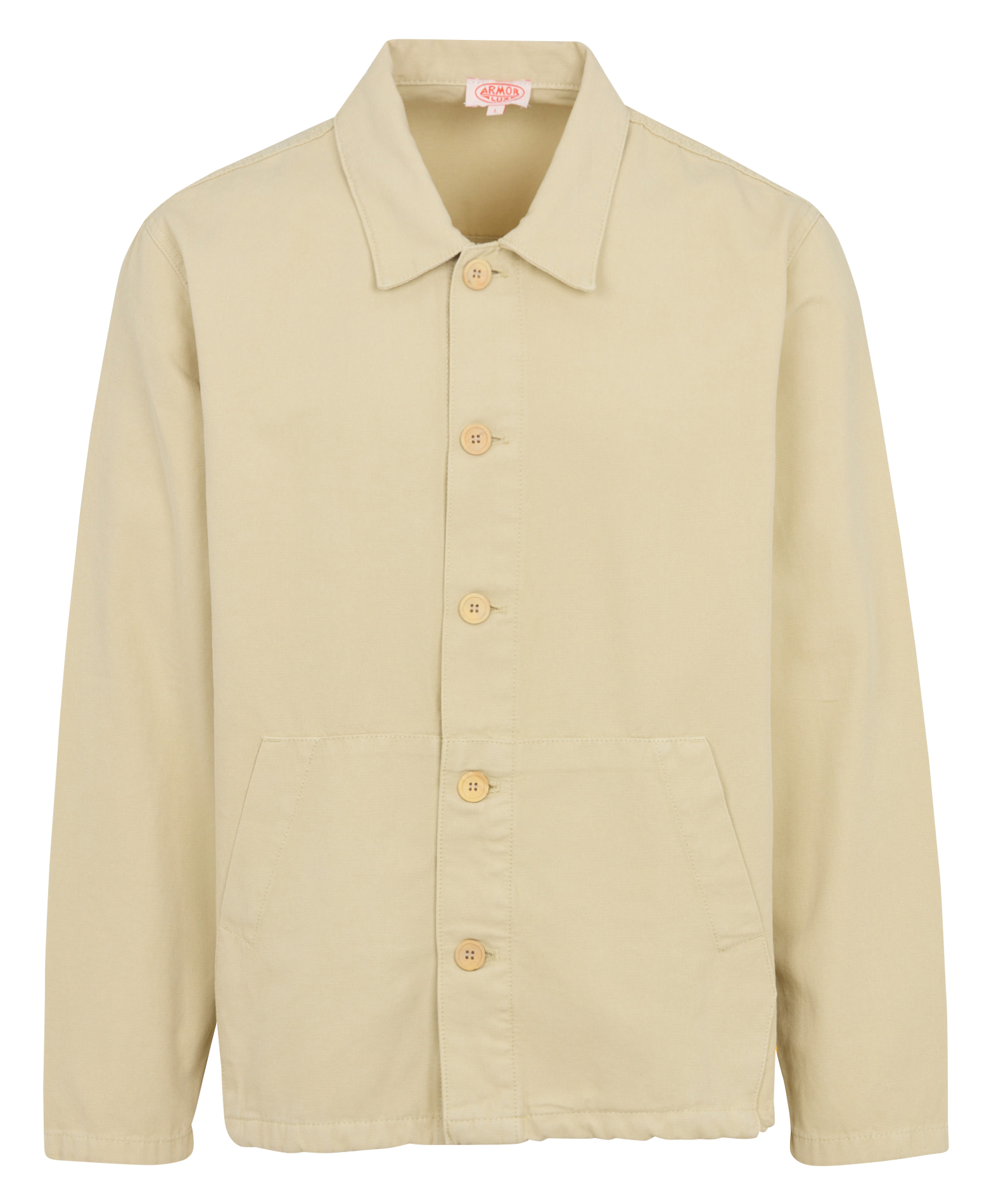 Ruimvallend, katoenen jasje met klassieke kraag ARMOR LUX