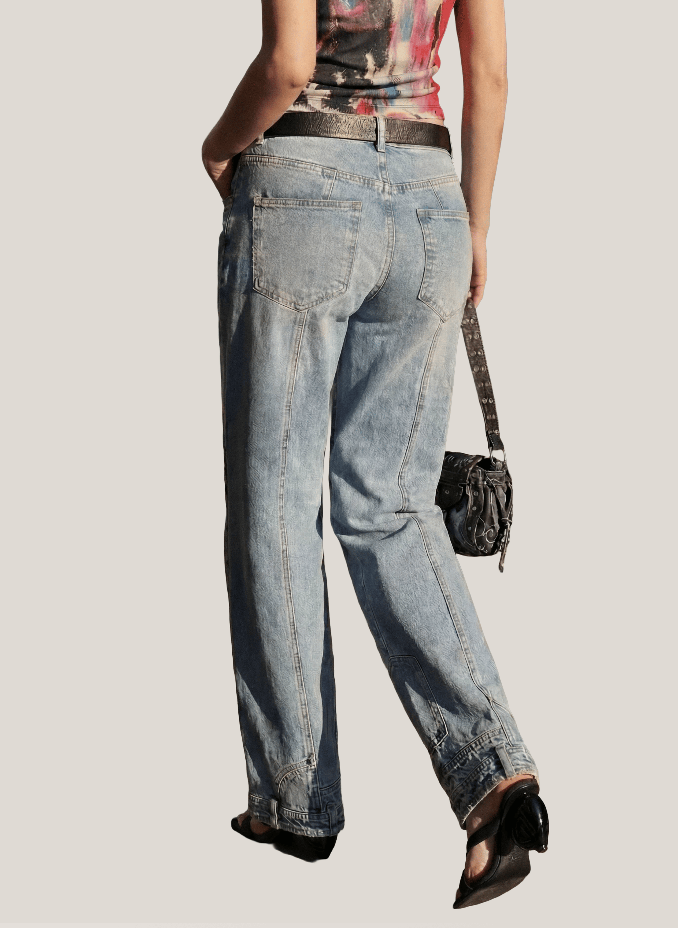 Tee-shirt col rond en coton mélangé DESIGUAL Rouge