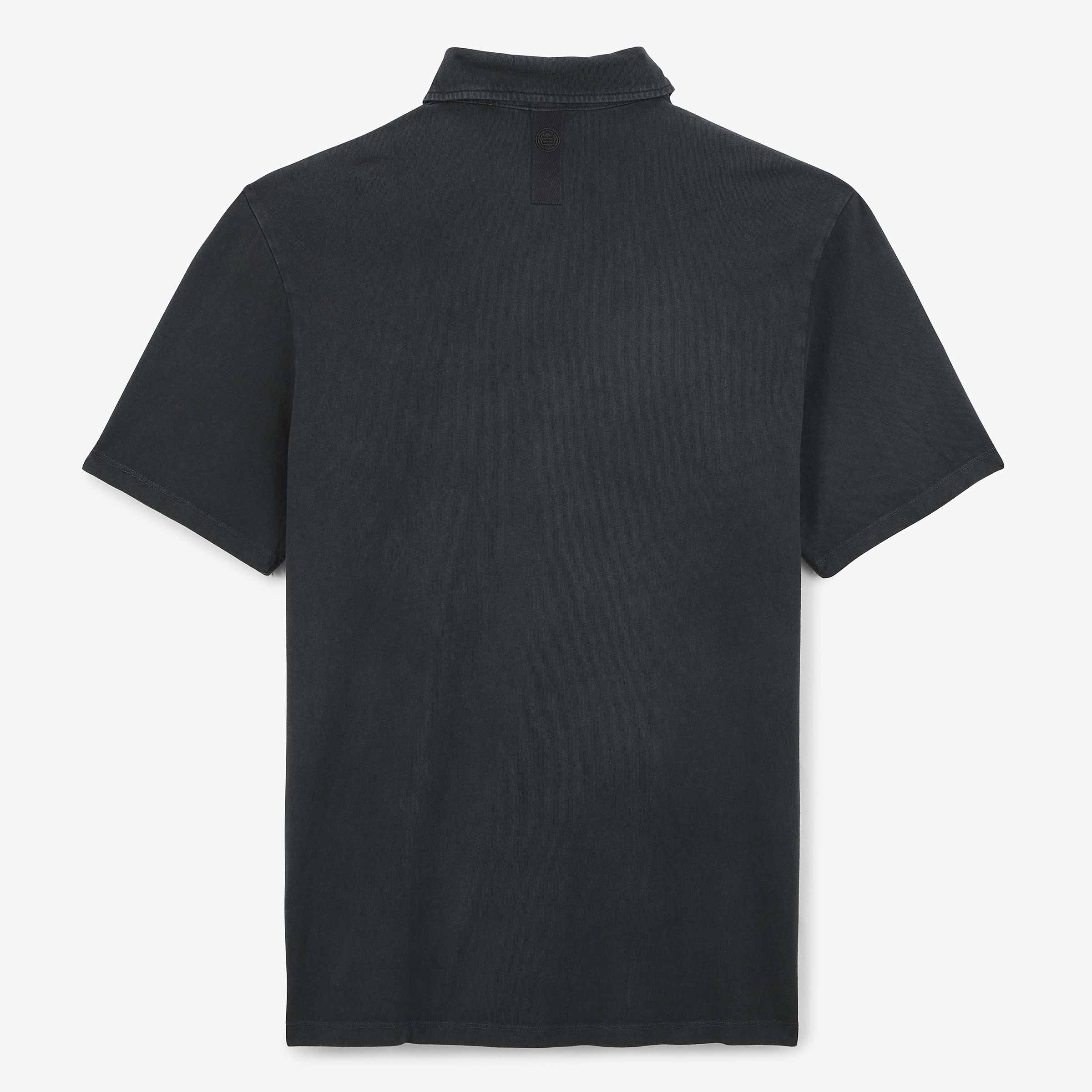 Short-sleeved polo shirt with tone-on-tone embroidery in cotton SERGE BLANCO Grey