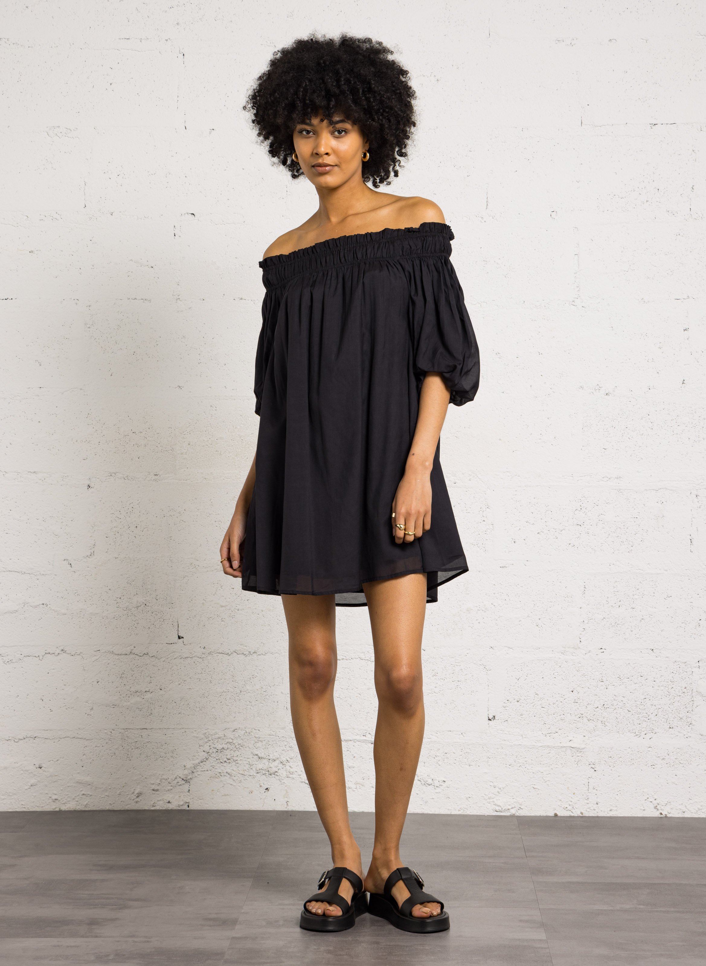 Cotton dress PETITE MENDIGOTE Black