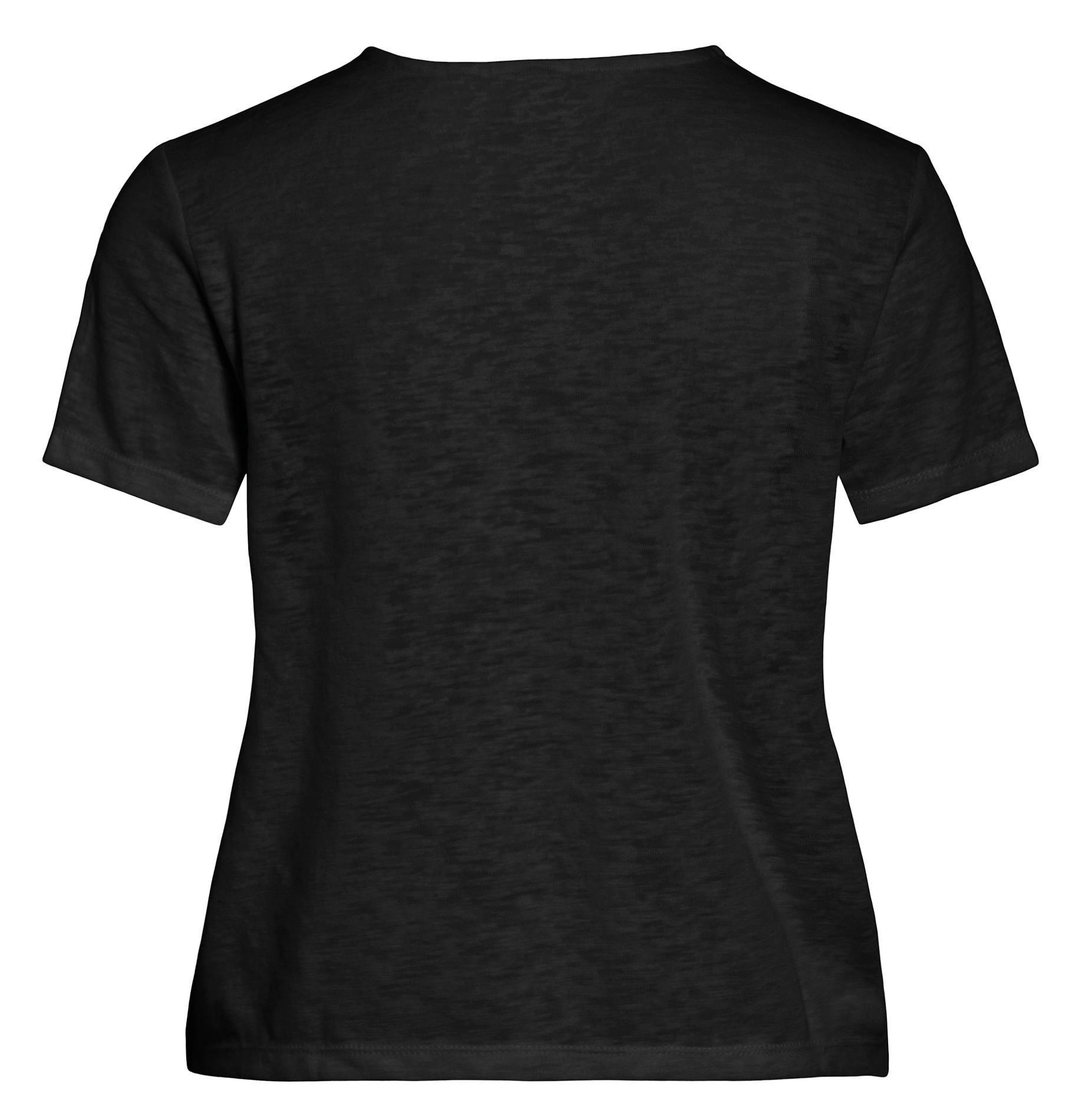 Gerade geschnittenes T-Shirt mit V-Ausschnitt VILA Schwarz