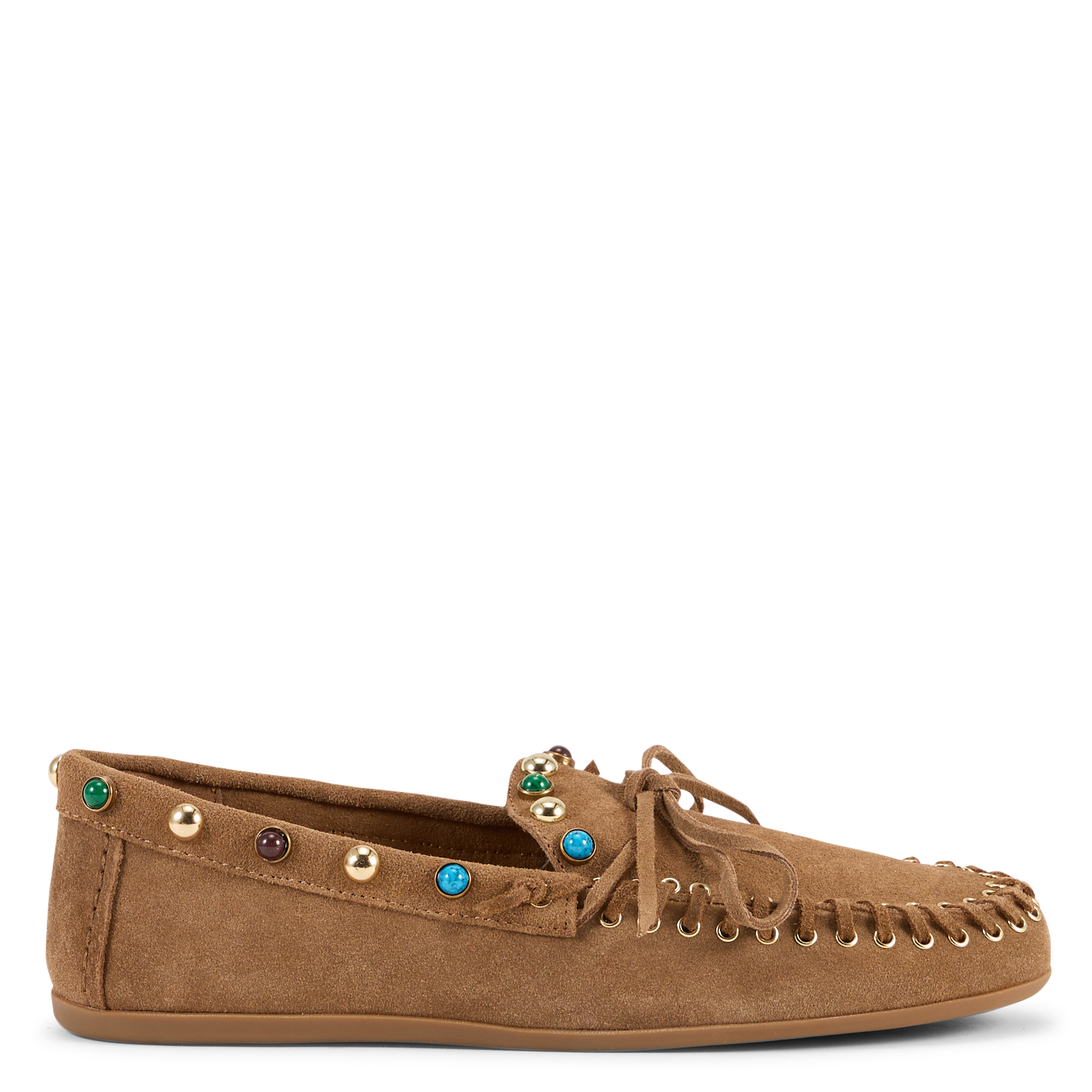 Mocassins en cuir velours BIBI LOU Marron