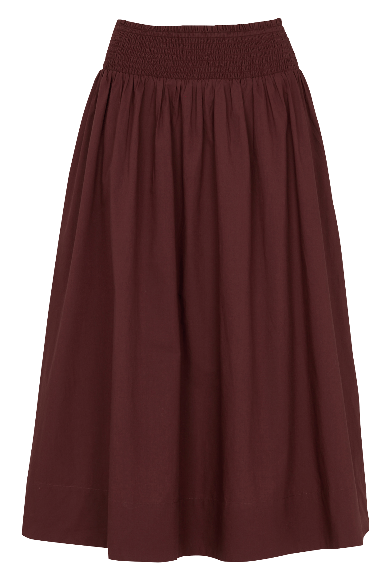 Halflange, katoenen rok MAISON 123 Rood