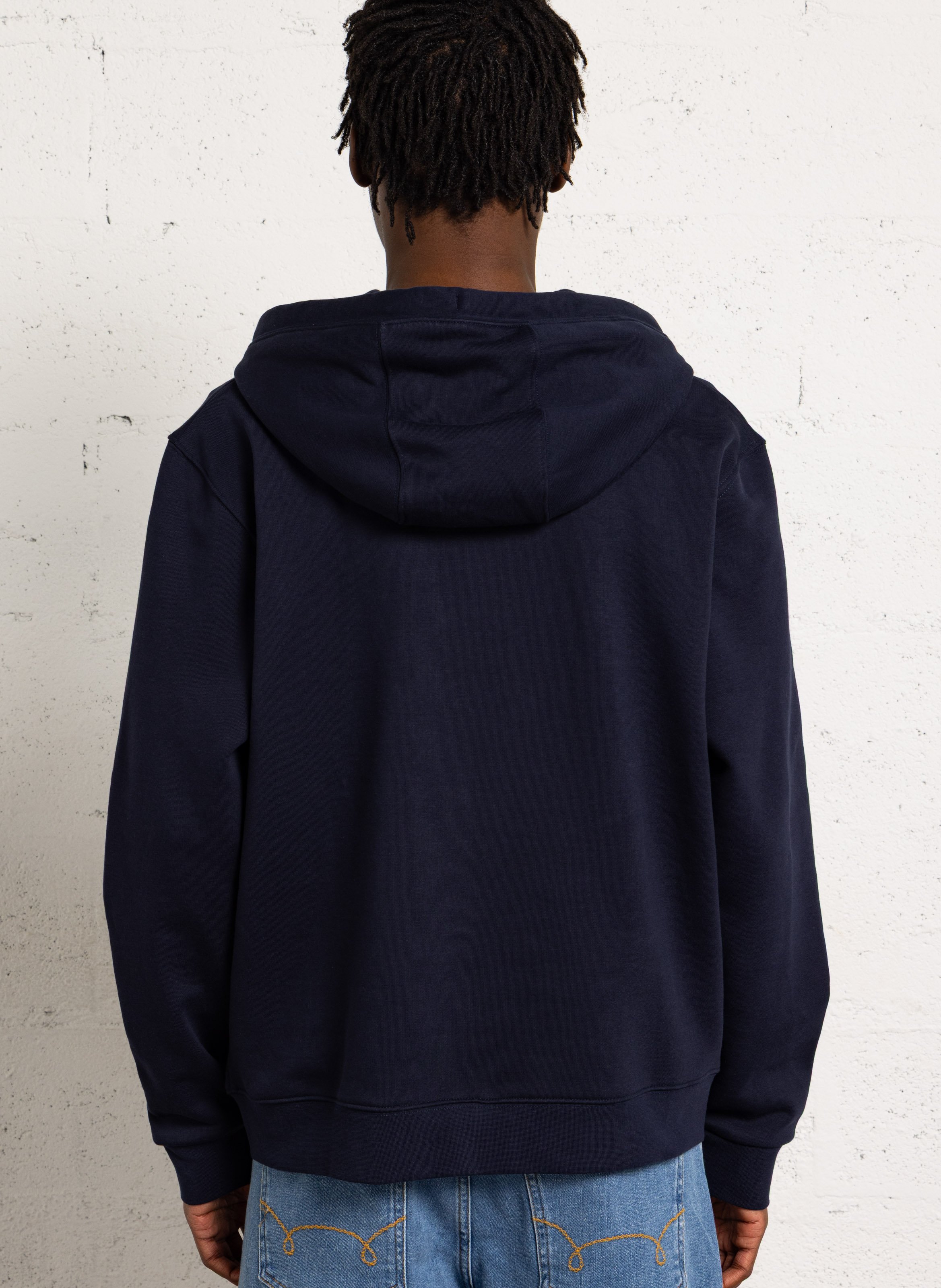 Sweat à capuche droit en coton mélangé CHEVIGNON Bleu