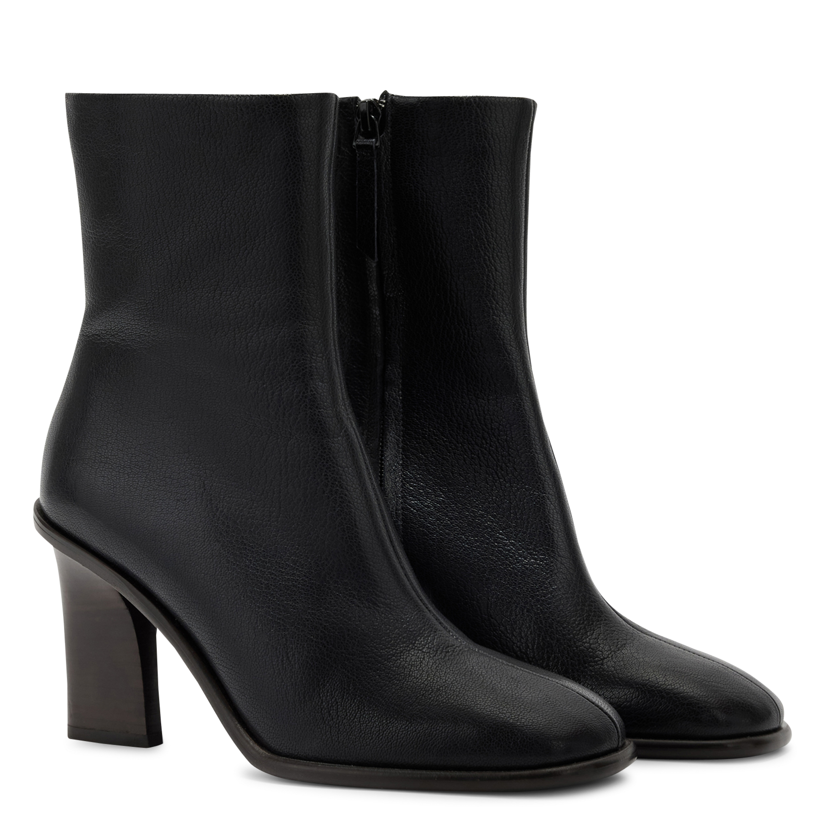 Bottines en cuir SOEUR Noir