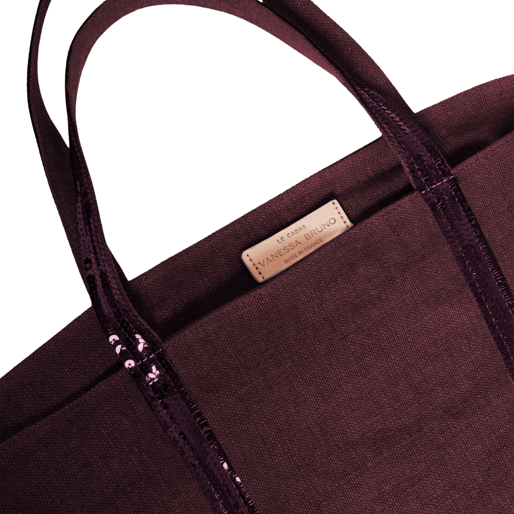 Cabas brodé sequins en lin | Violet VANESSA BRUNO Femme