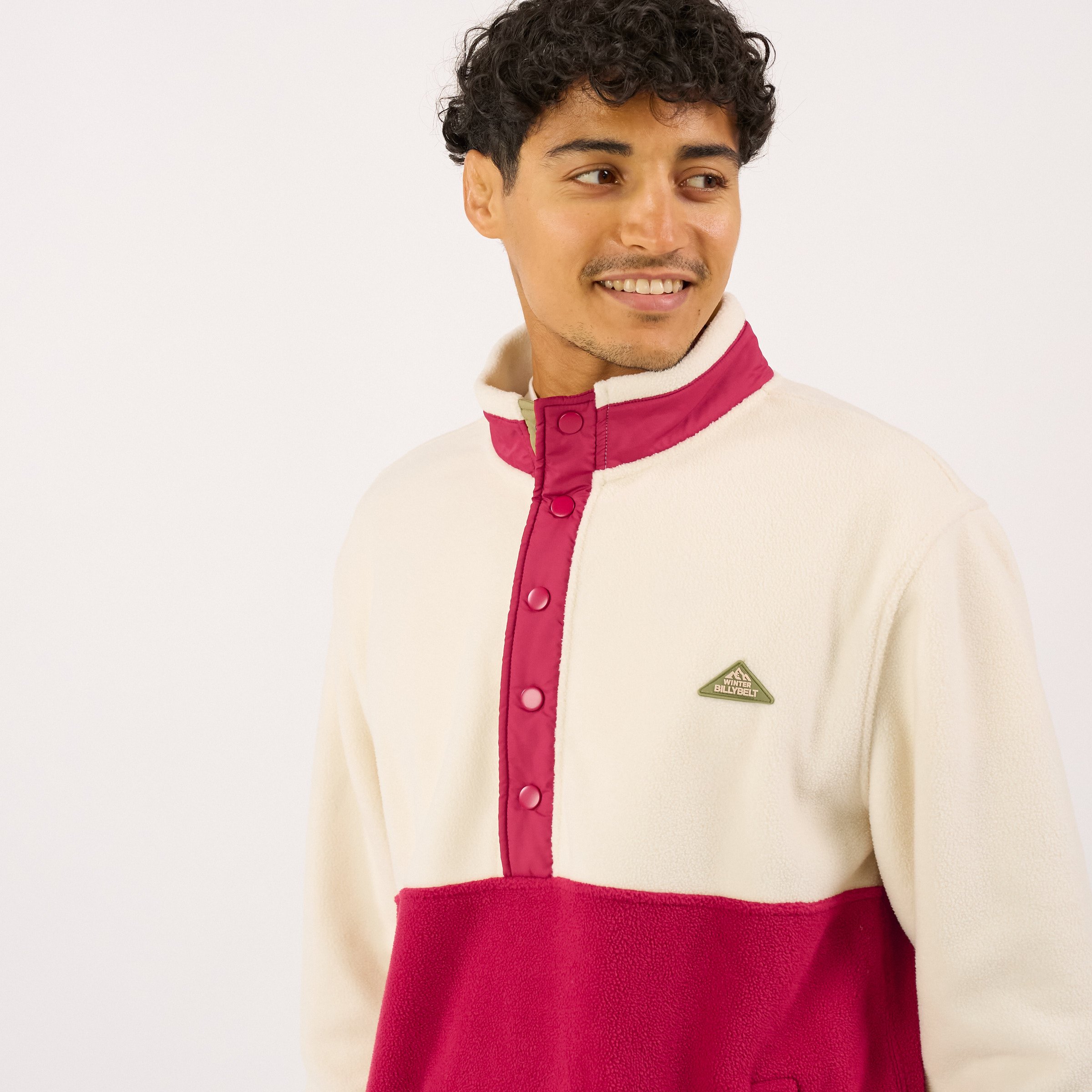 Fleece sweatshirt BILLYBELT White