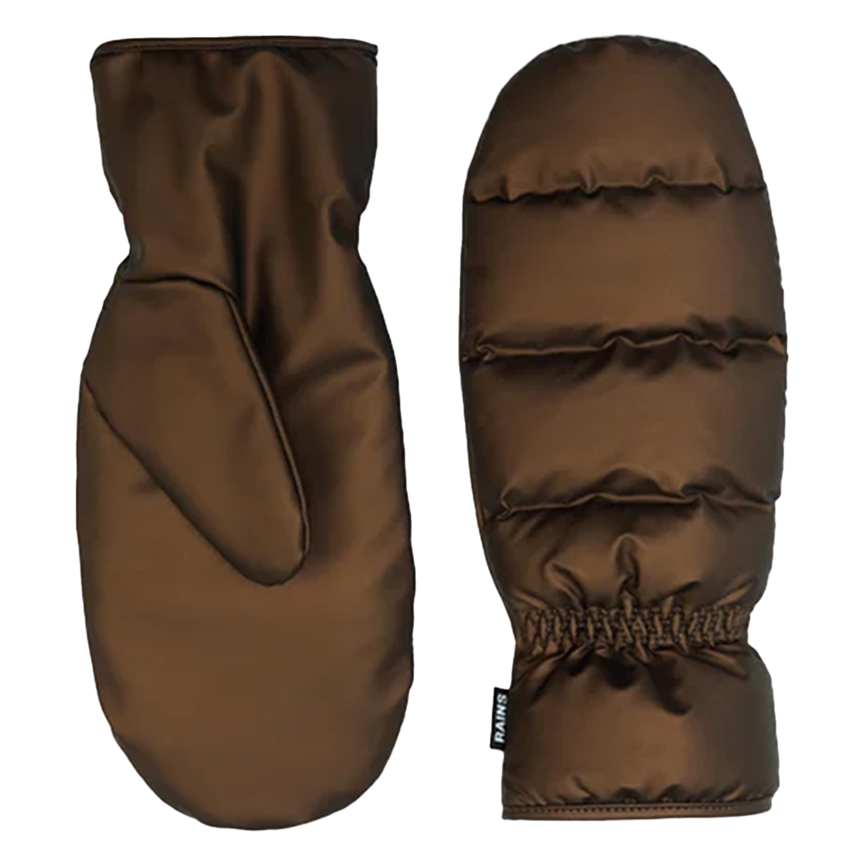 Elastische wanten in effen kleur RAINS Bruin