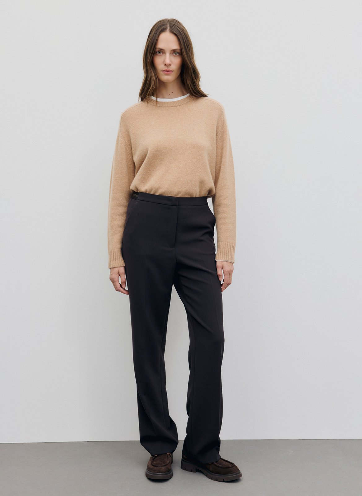Gerade geschnittene Bundfaltenhose GERARD DAREL Braun