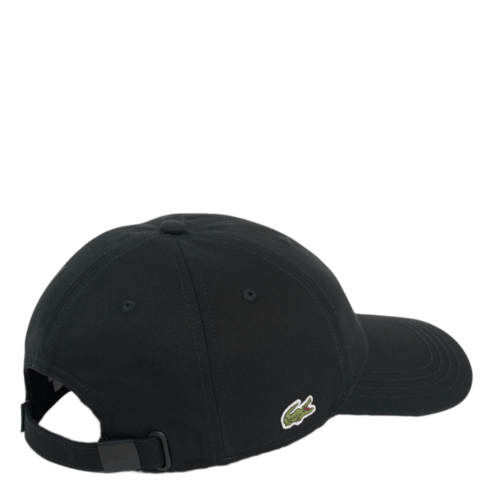 Adjustable embroidered cotton cap LACOSTE Black