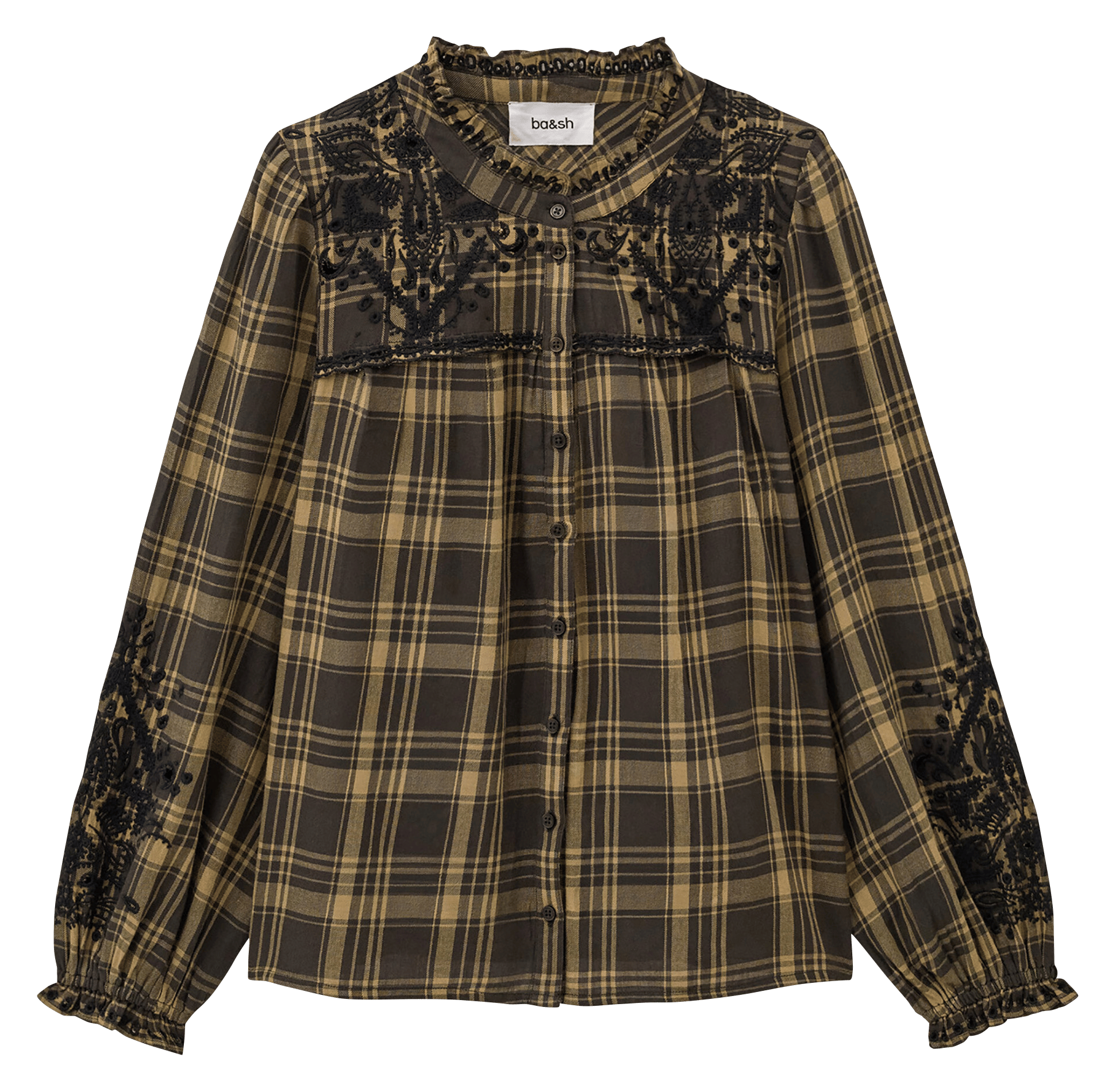 Oversized cotton shirt BA&SH Khaki