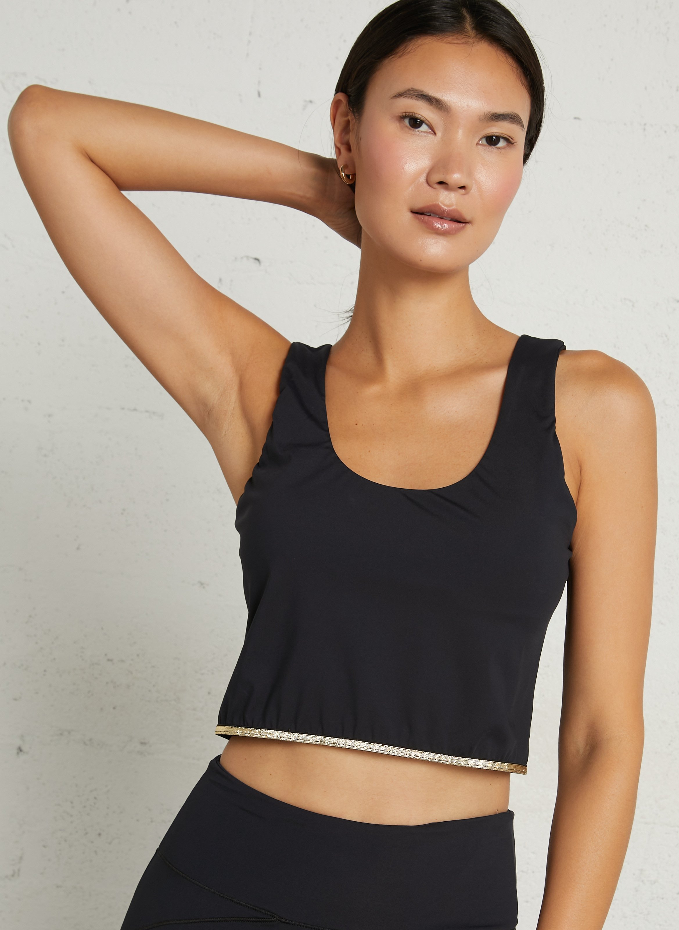 Tank top with removable padding LA NOUVELLE Black