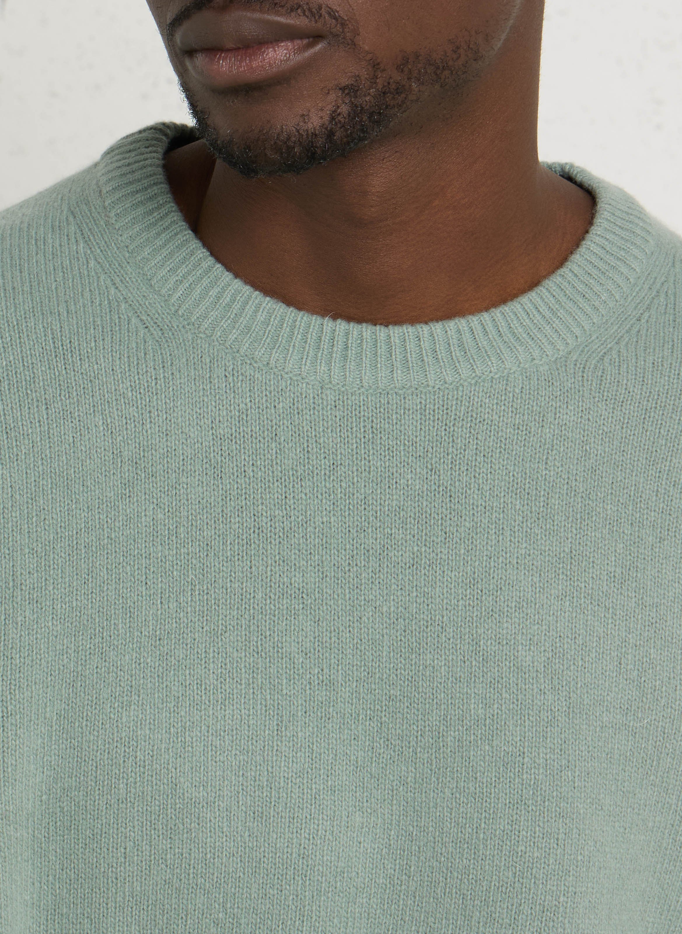 Pull col rond en laine mélangée CASUAL FRIDAY Vert