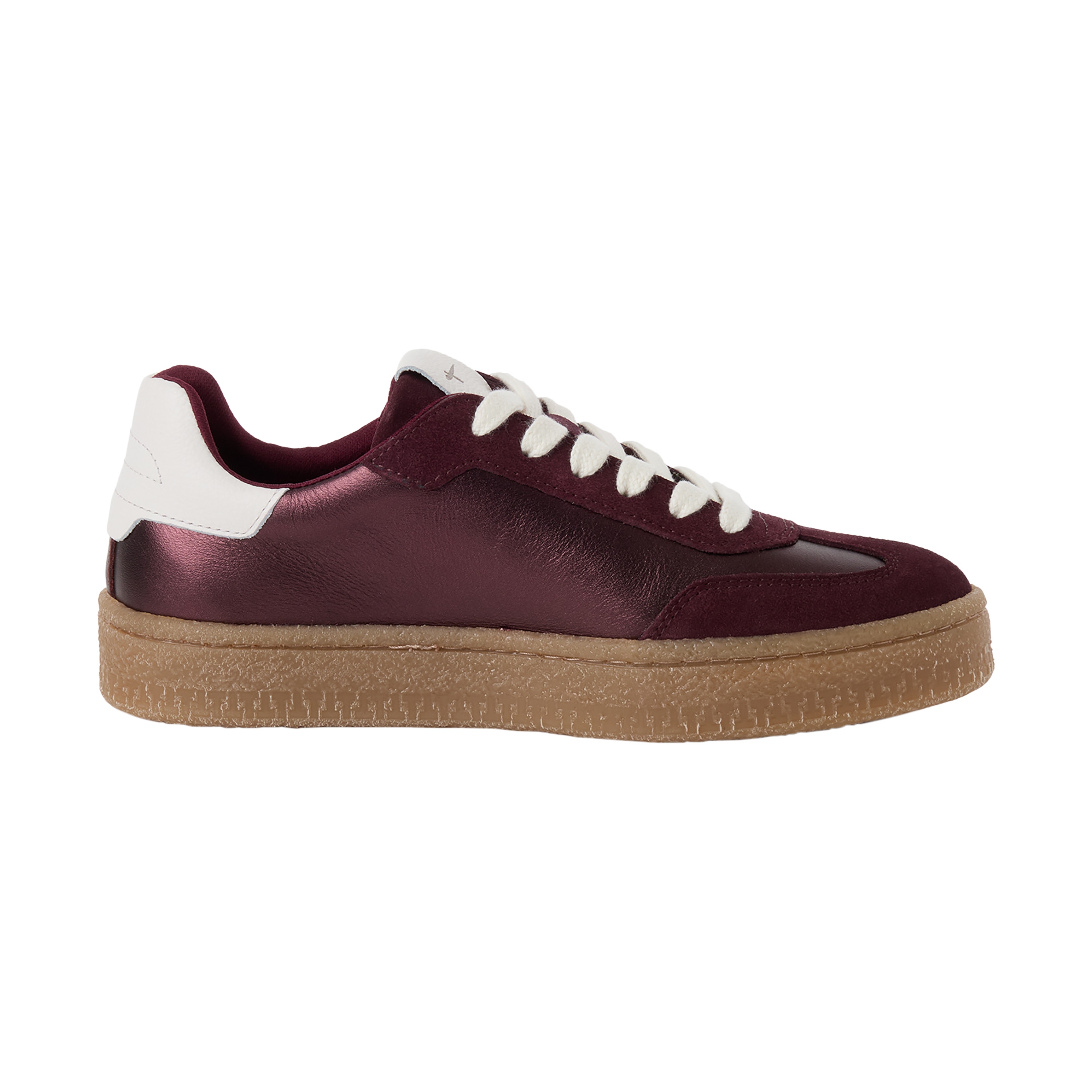 Leather trainers TAMARIS Red