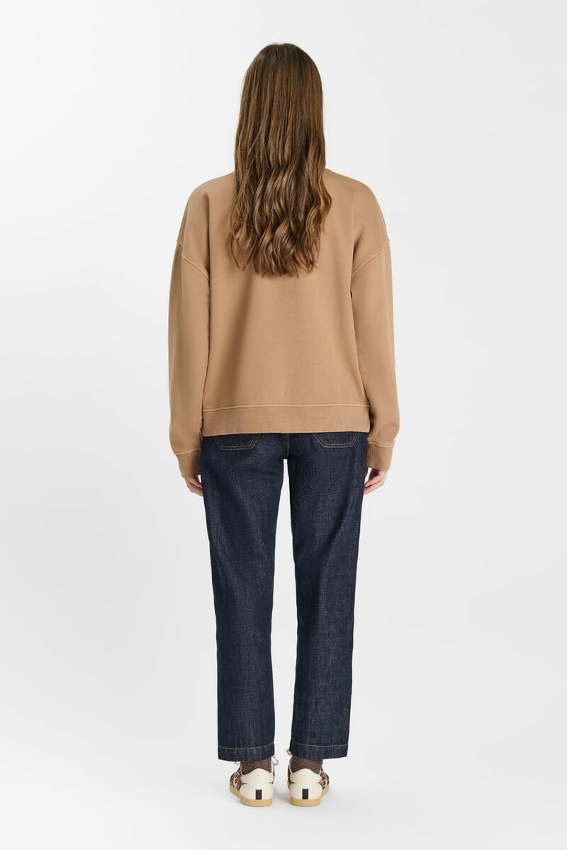Round-neck sweatshirt LE TEMPS DES CERISES Beige