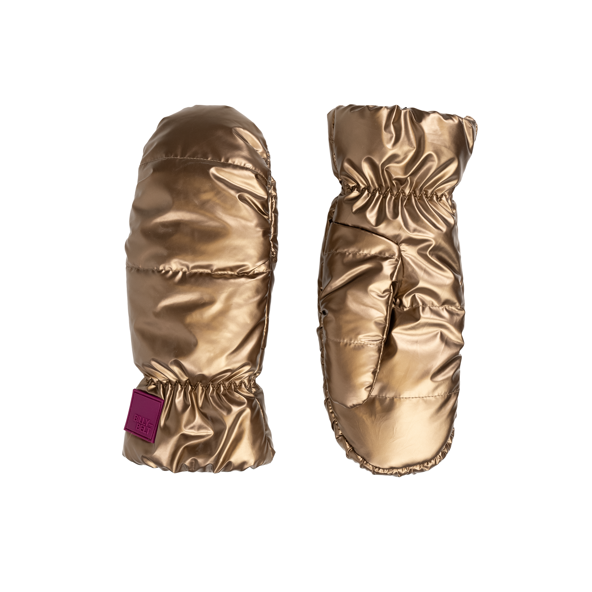 Metallic fleece mittens GoldenBILLYBELT