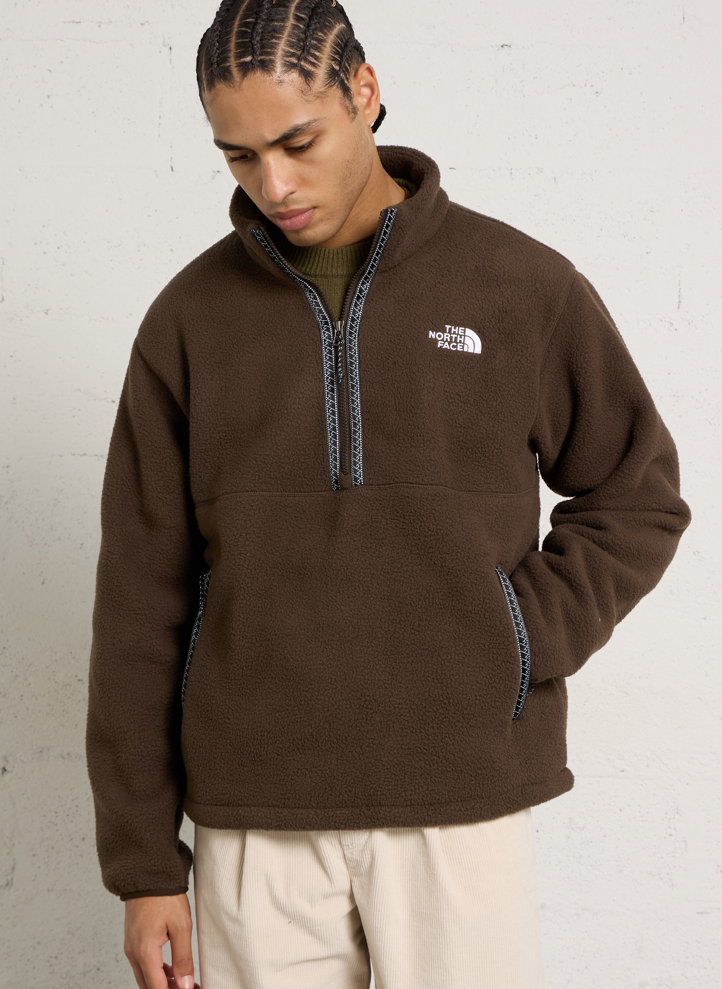 Straight high-neck fleece THE NORTH FACE Brown