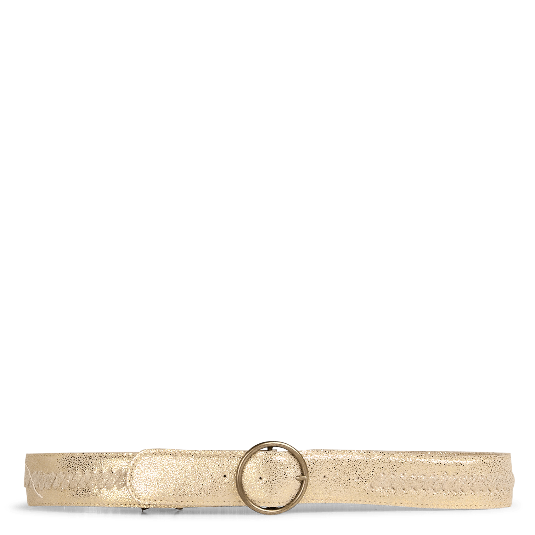 Cigo - Ledergürtel im Metallic-Look PIECES Golden