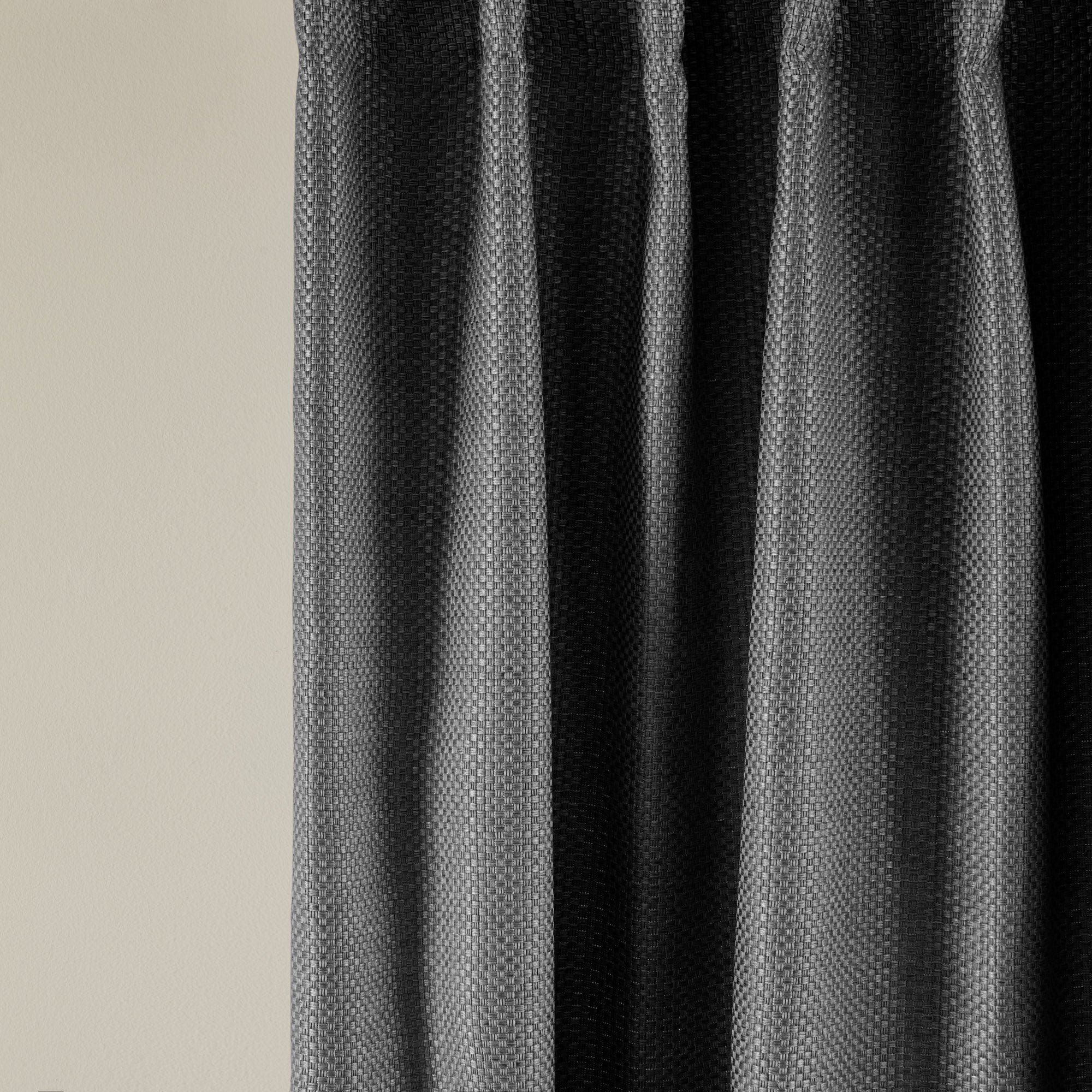 COCONUT - Linen curtain with gathering tape MADURA Grey