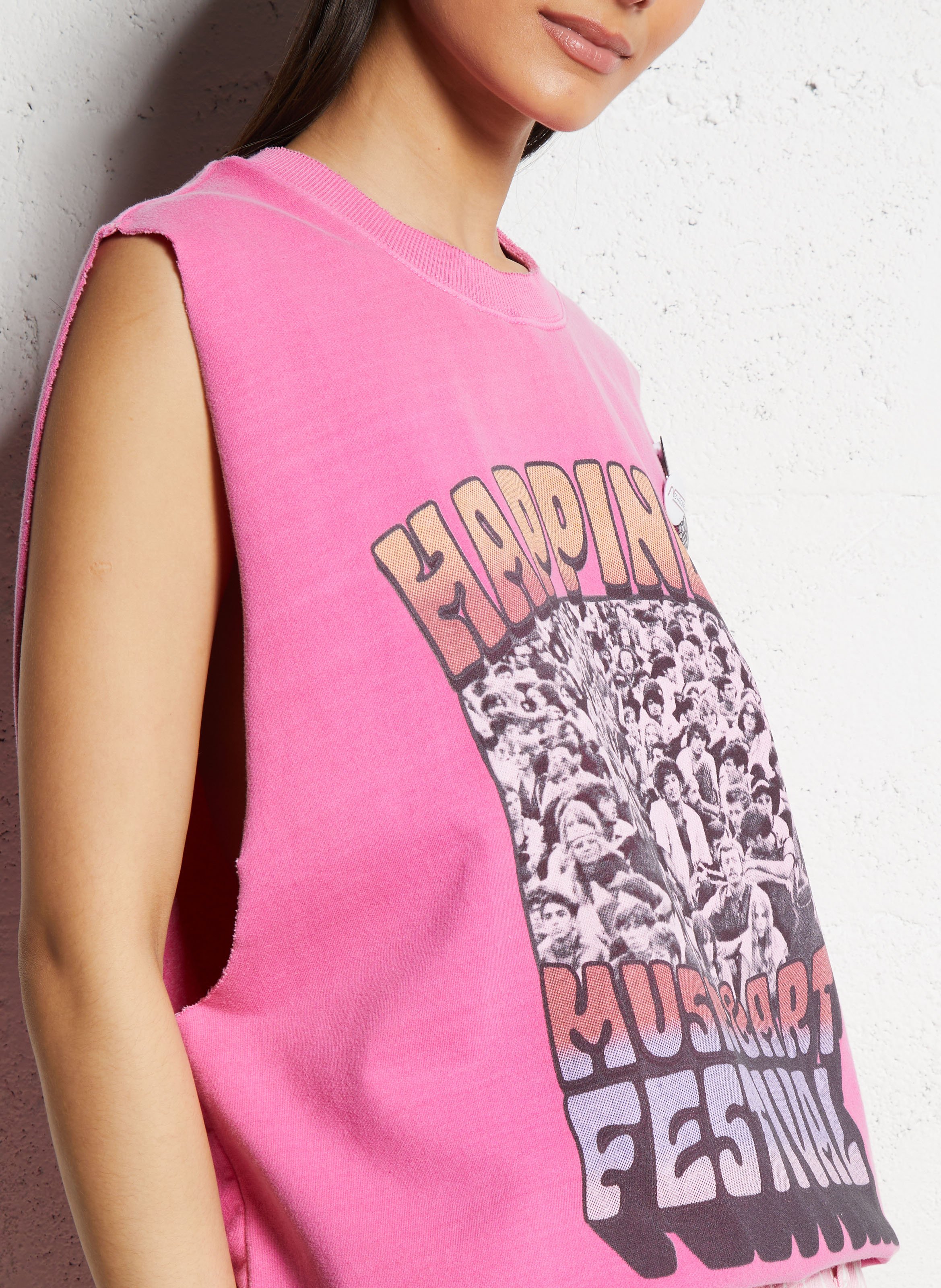 Sweat oversize en coton mélangé NEWTONE Rose