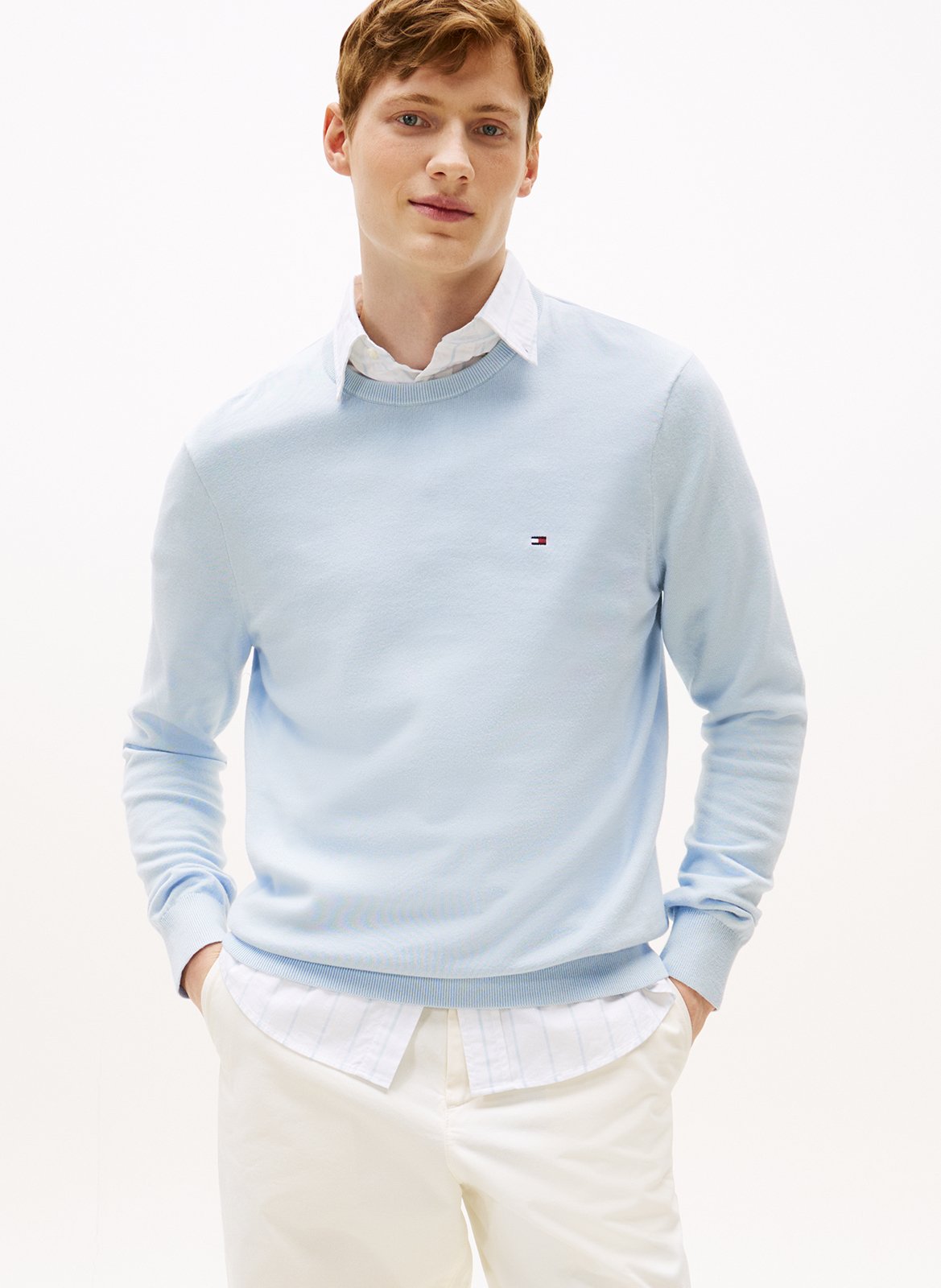 Colour block cotton sweater TOMMY HILFIGER