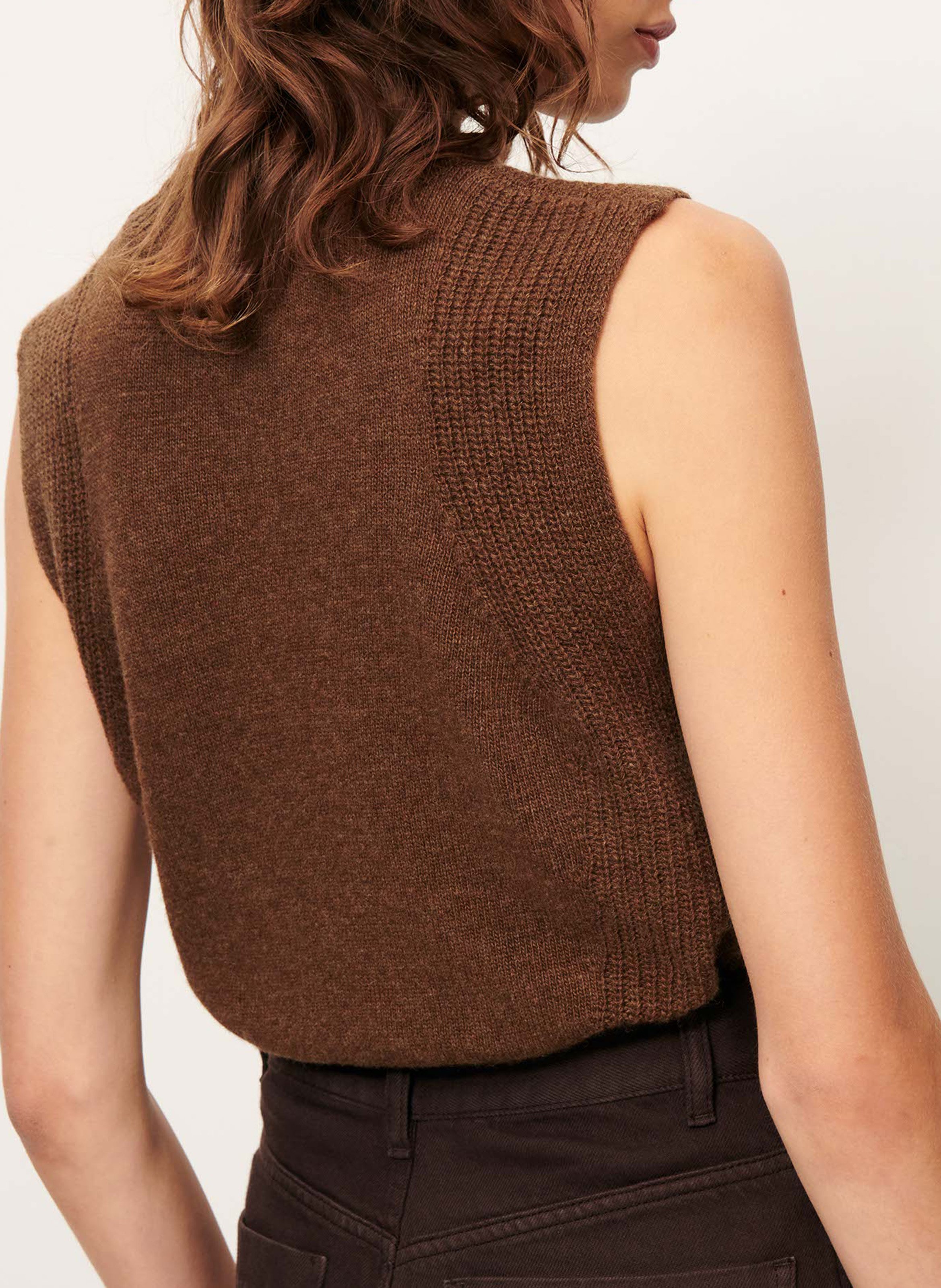 Pull col rond en laine SESSUN Gris