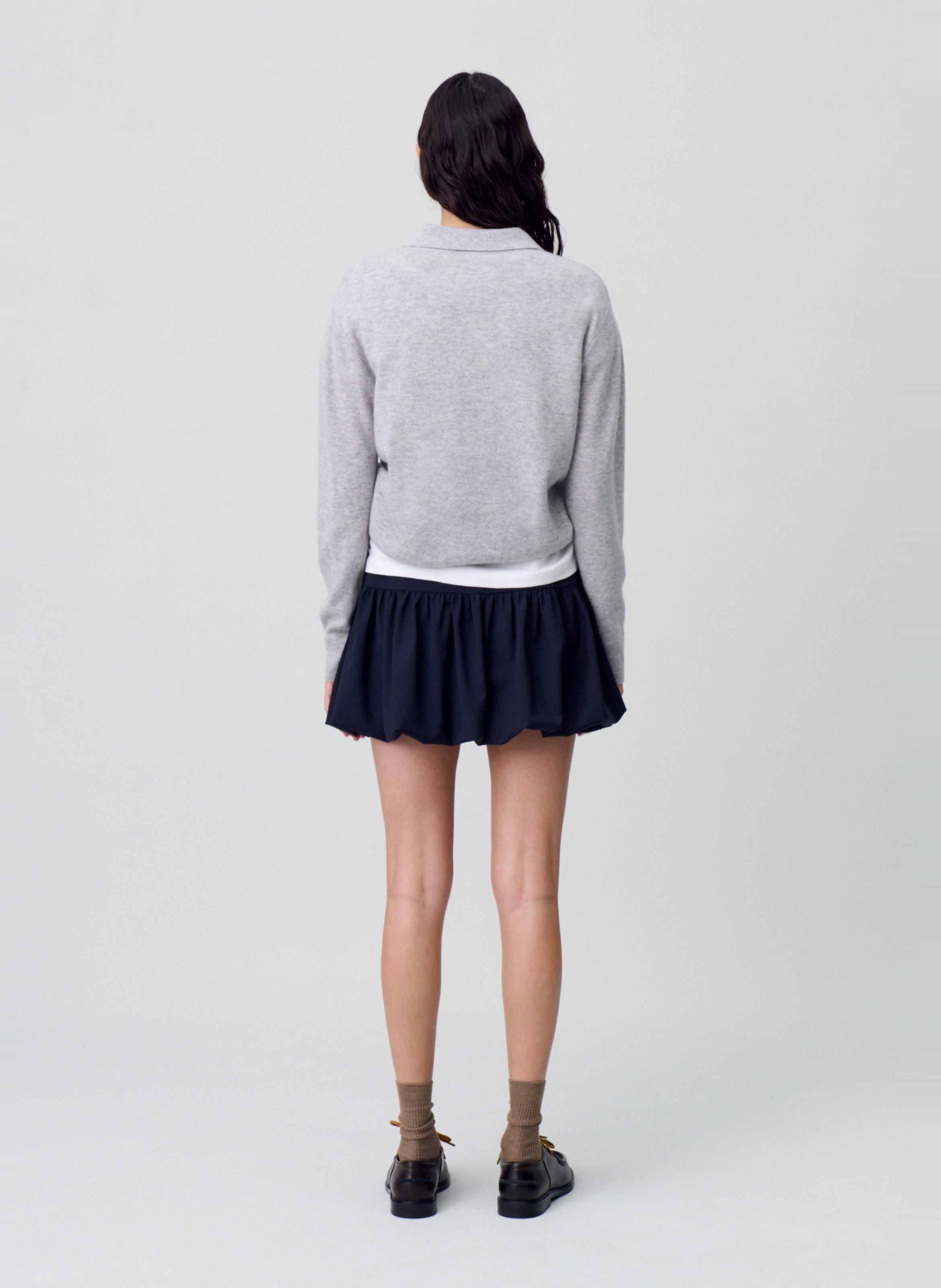 Jupe courte ballon uni  CLAUDIE PIERLOT Bleu