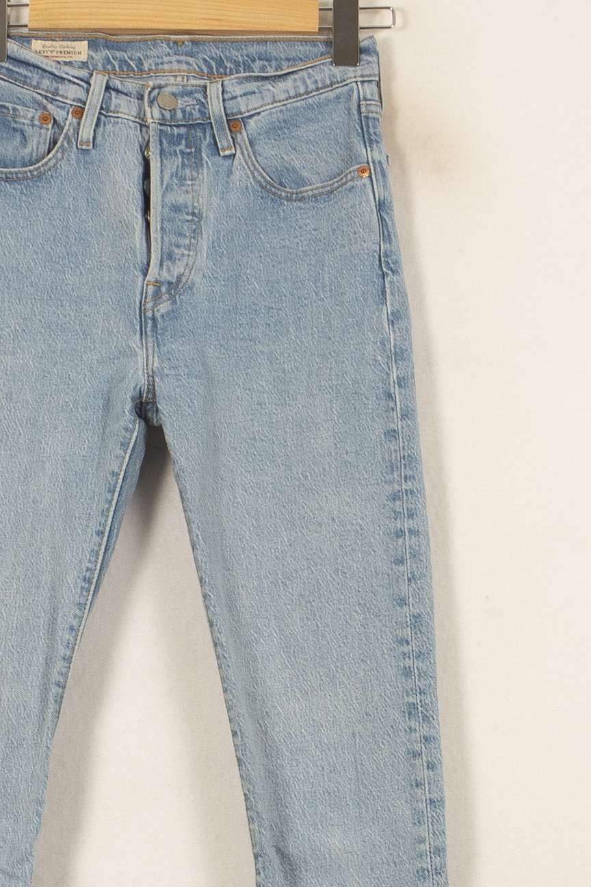 Cropped slim jeans with studs LEVI'S - Seconde main Blue