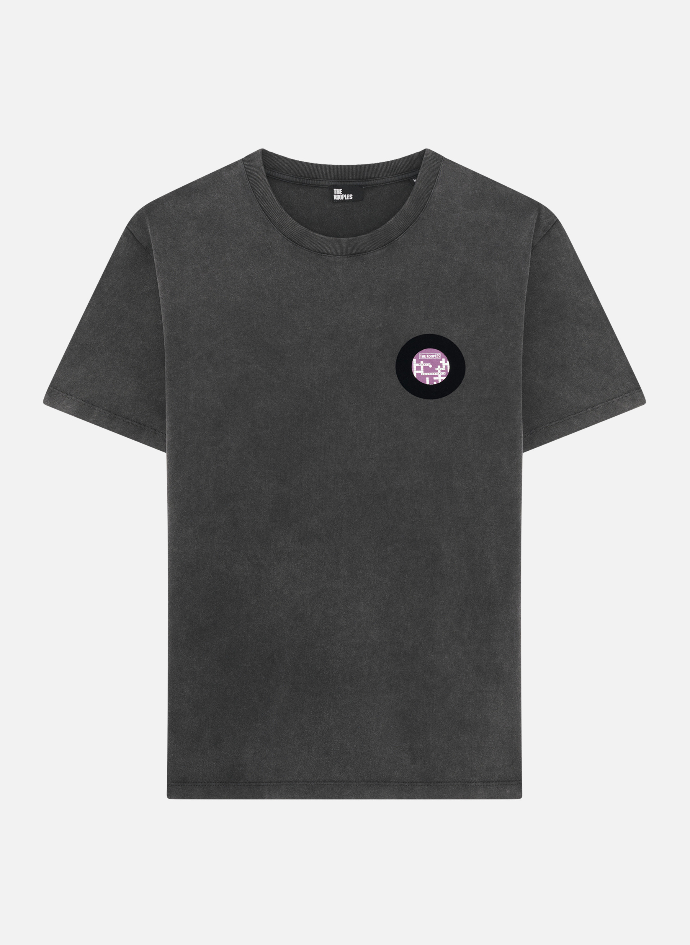 T-shirt with vinyl flocking THE KOOPLES Black