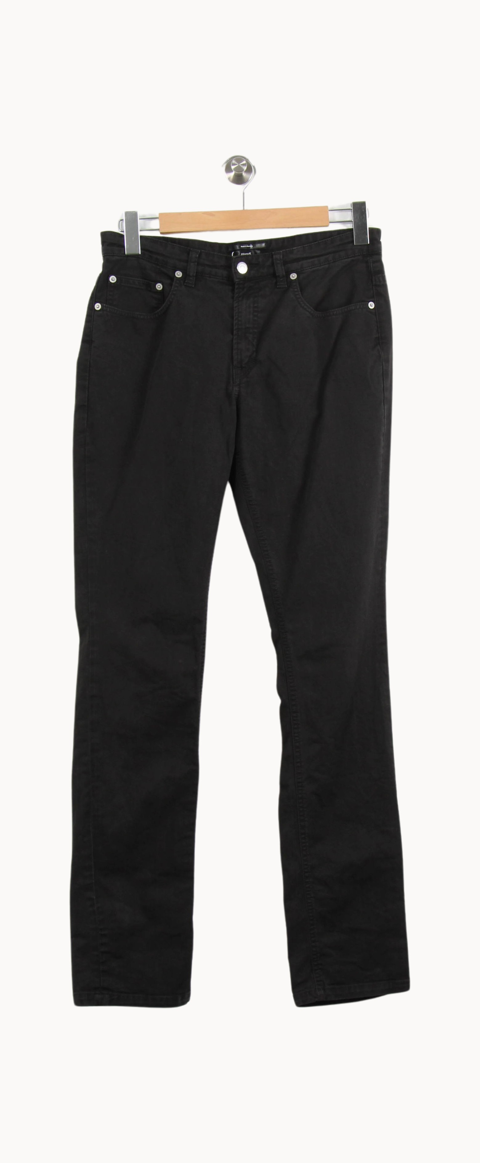 Cropped slim jeans with studs FILIPPA K - Seconde Main Black