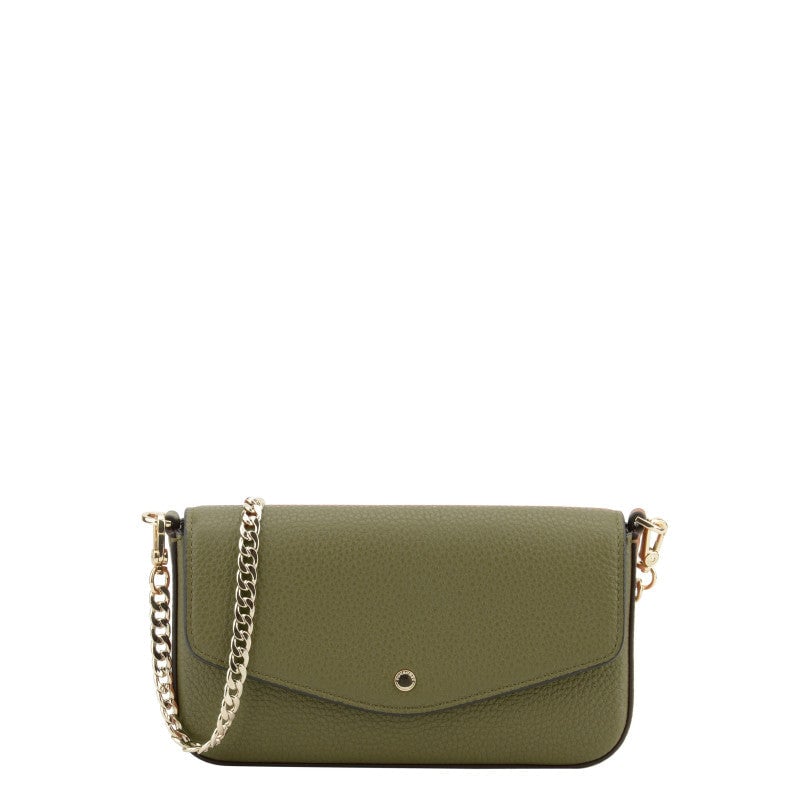 Club | Khaki clutch bag POURCHET Khaki
