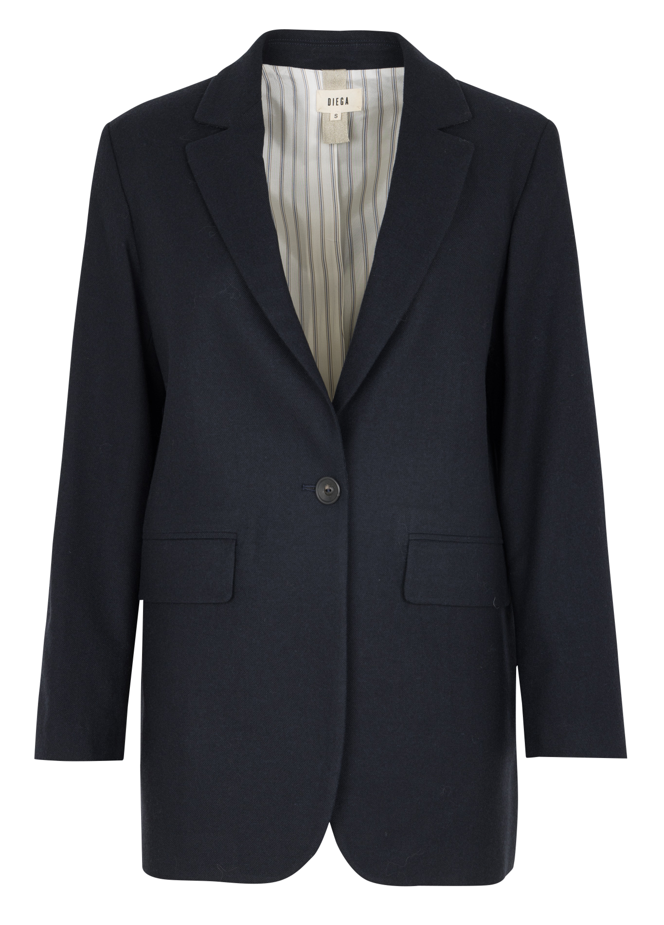 Veste droite col tailleur  DIEGA Bleu