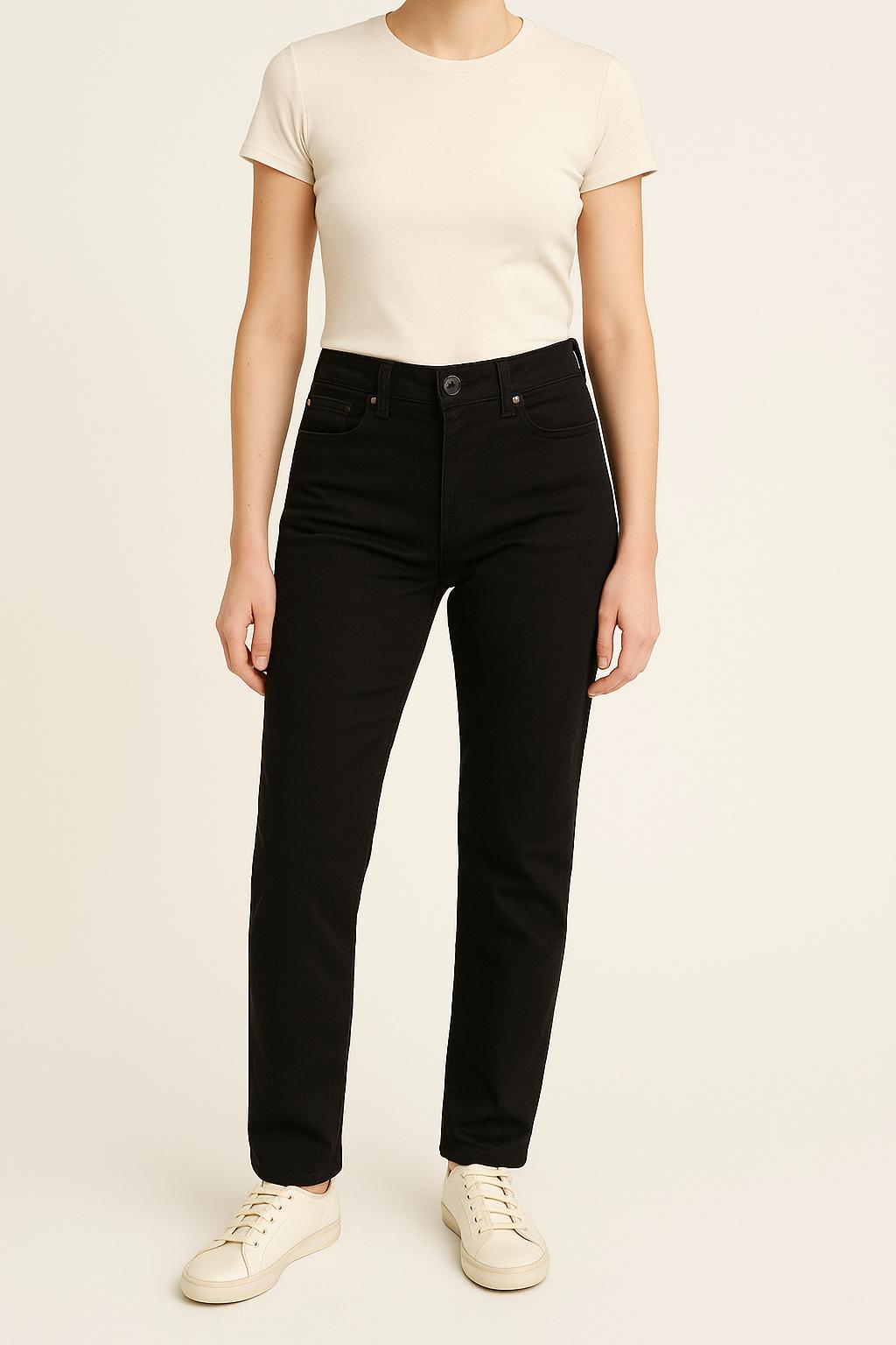 Cropped slim jeans with studs LEVI'S - Seconde main Black